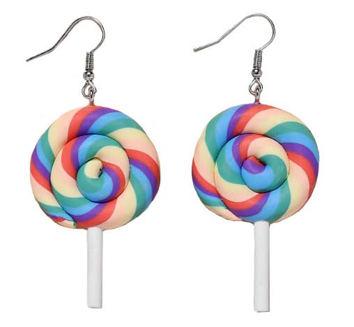 Cute Candy Gumball & Gummy Bear Lollipop Earrings for Women - Sweet & Playful Dangle Earrings - Perfect for Parties, Gifts & Everyday Fun Accessories