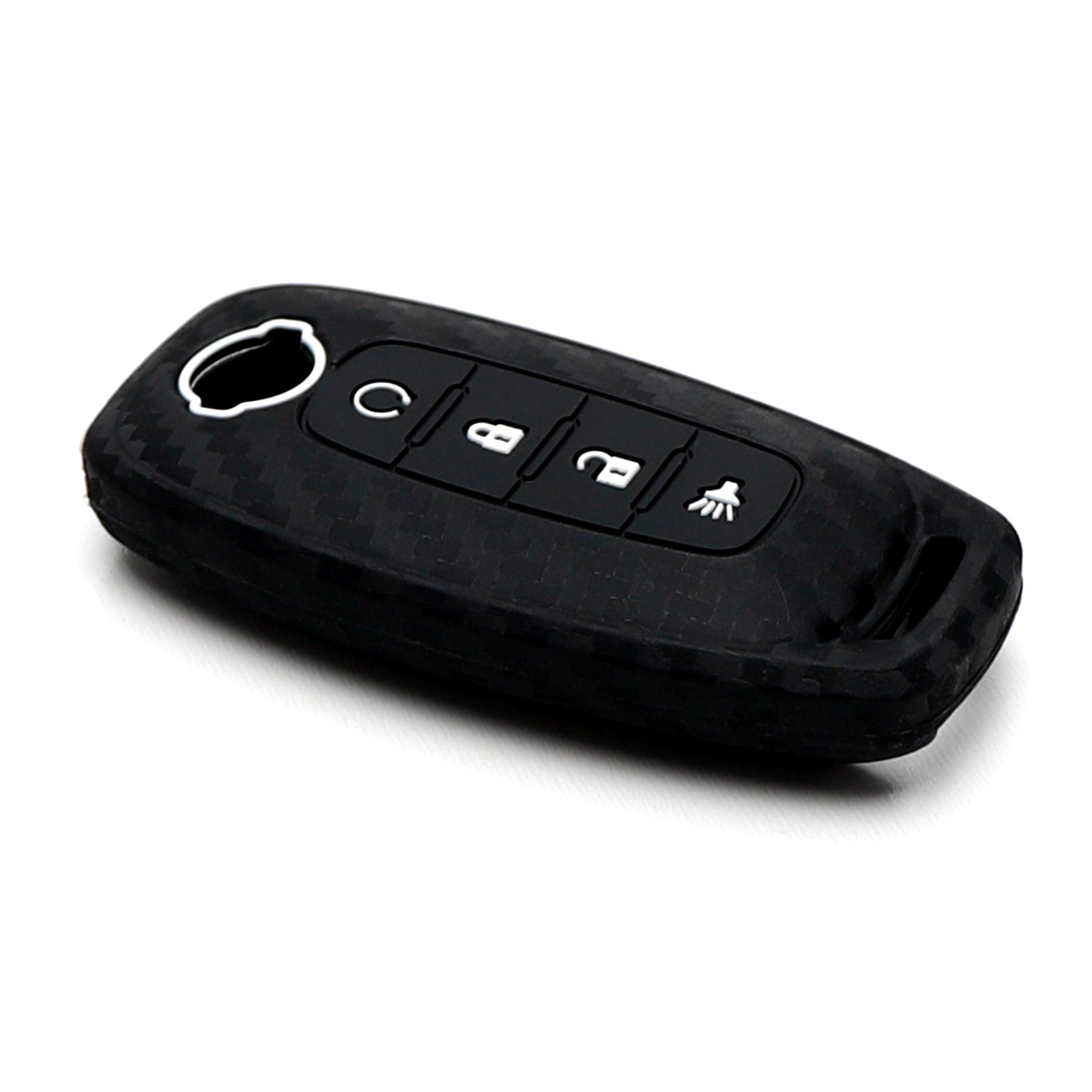 Premium Carbon Fiber Pattern Silicone Key Fob Cover for 2022+ Nissan Rogue & Pathfinder 4B - Anti-Slip, Shockproof Protection (Perfect for Daily Use, Travel & Outdoor Adventures)
