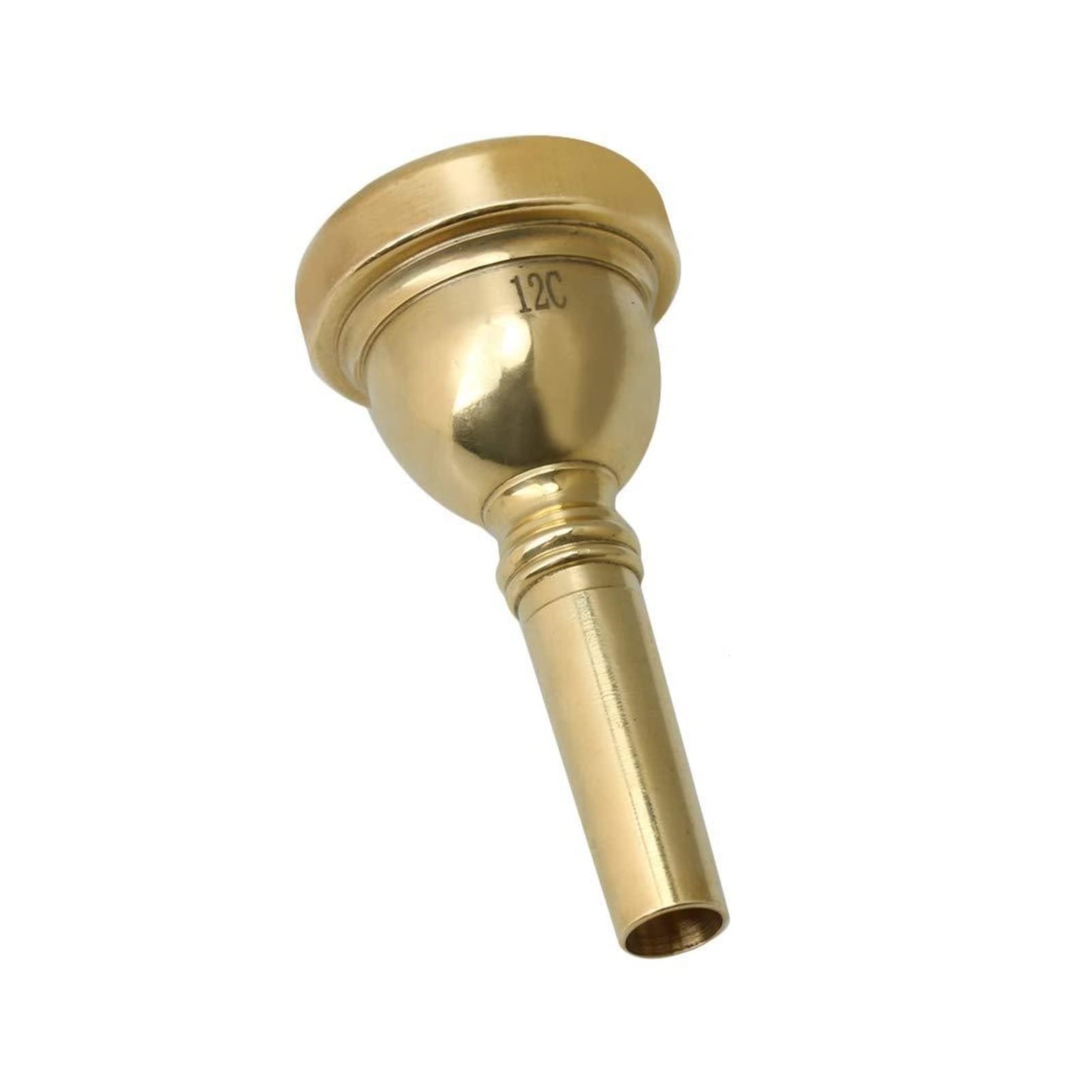 Alto Saxophone Replacement Mouthpiece Set - 12C Copper Alloy Gold/Silver Plated Durable Trombone Mouthpiece Accessories for Jazz & Band Performances (Silver Color) - Perfect for Professional Musicians & Music Students