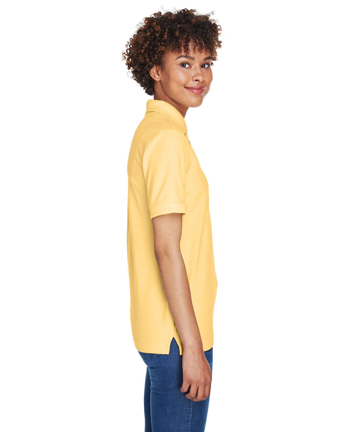 UltraClub 8541 Women's Whisper Pique Polo Shirt - Soft Breathable Cotton Blend for Golf, Tennis & Casual Wear