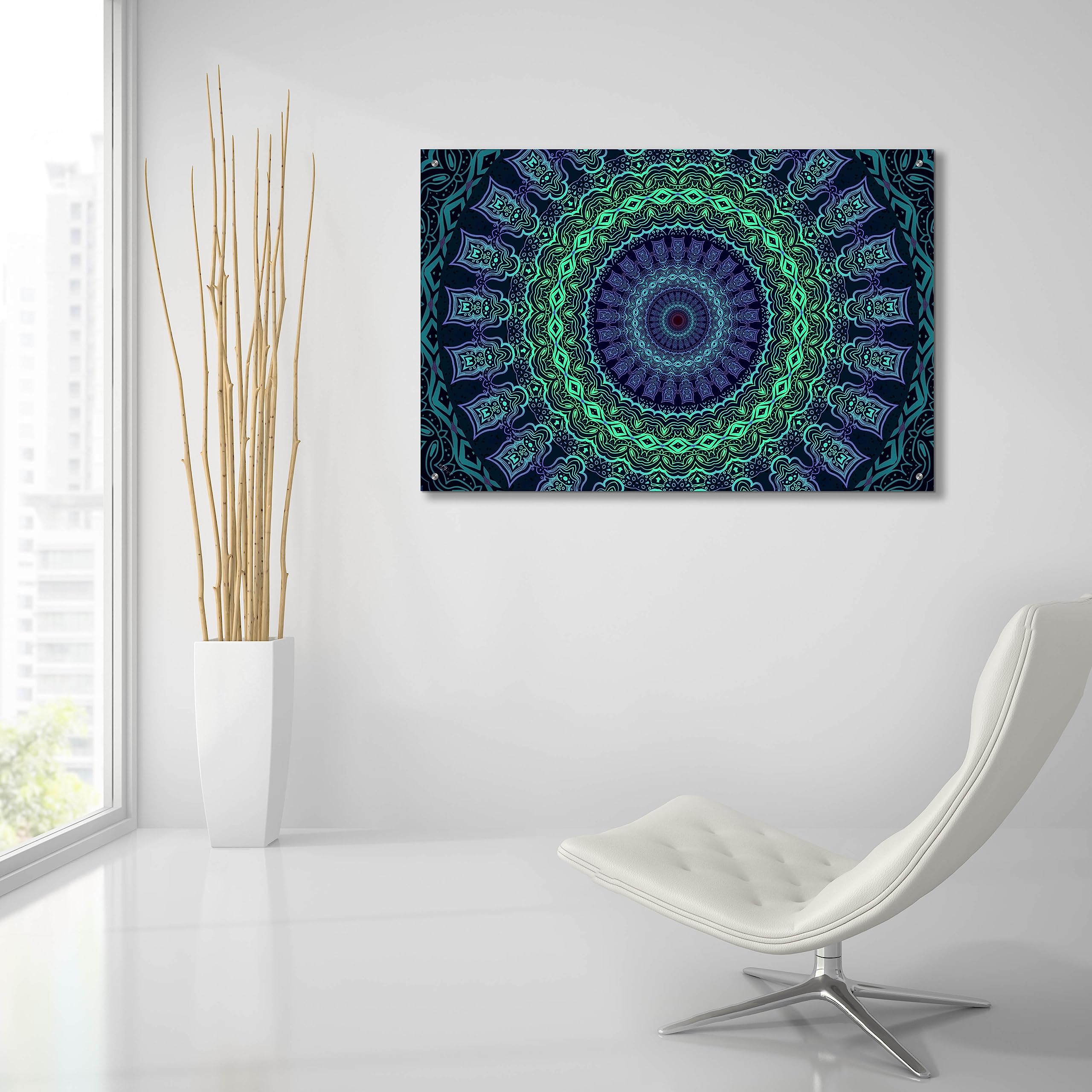 Epic Art 'Set And Setting 5' by Cameron Gray - 36x24 Inch Acrylic Glass Wall Art Decor for Living Room, Bedroom & Office | Modern Abstract Painting for Home & Office Decoration
