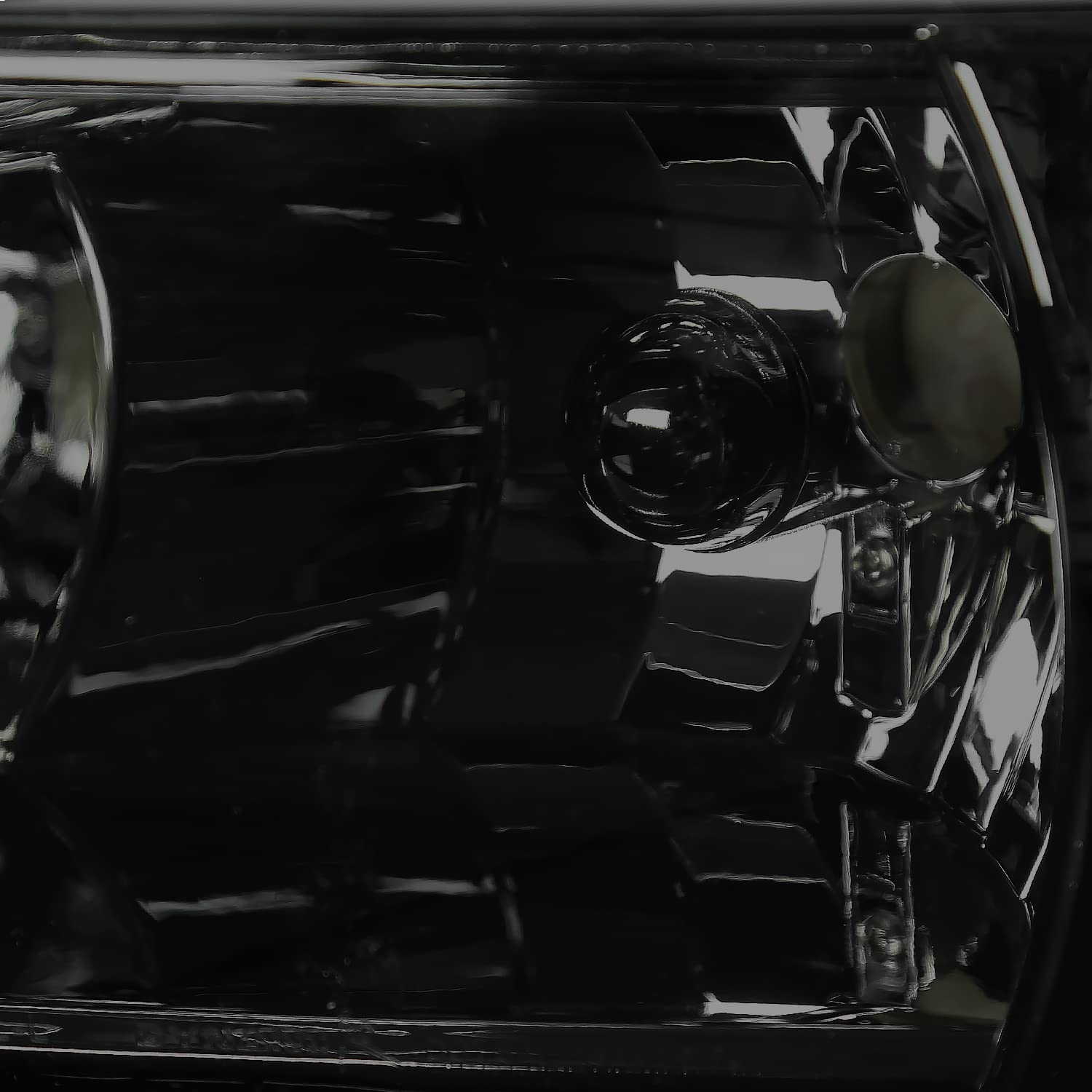 Spec-D Tuning Euro Smoke Tinted Crystal Headlights & Tail Brake Lamps for Dodge Ram - Upgrade Your Truck's Style & Visibility for Night Driving & Off-Road Adventures