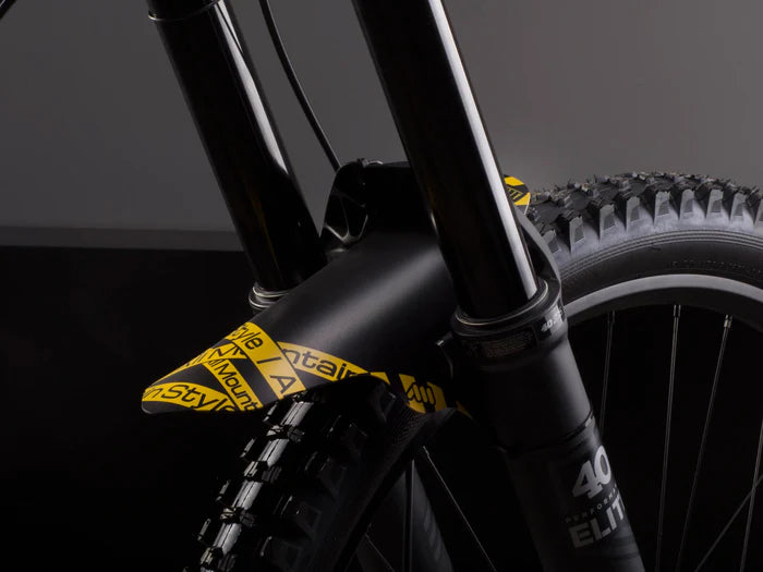 AMS Mud Guard for Bikes & Motorcycles - Durable Toxic/Yellow Splash Protection - Ideal for Off-Road, Mountain Biking & Wet Weather Commuting