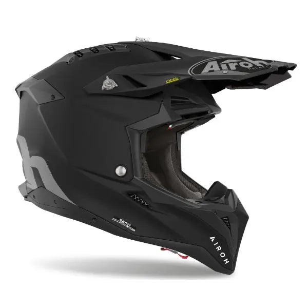 Airoh Aviator 3 Motorcycle Helmet - Matte Black Full Face Helmet for Men & Women - DOT & ECE Certified - Lightweight & Ventilated - Perfect for Street Biking, Racing & Commuting