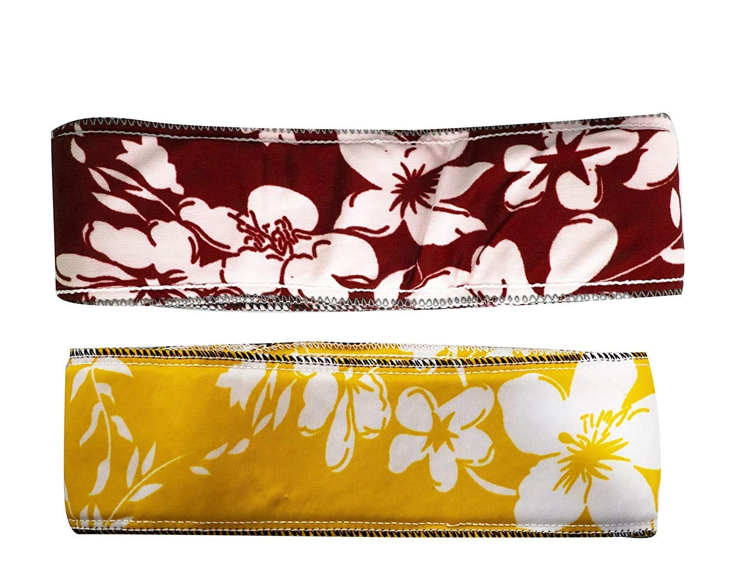 AASA Stretchy Adjustable Polycotton Makeup Headband & Spa Head Wrap for Women - Soft Elastic Facial Headbands for Skincare, Hair Styling & Relaxation (2-Pack, Multicolor) - Perfect for Facials, Washing Face & At-Home Spa Days