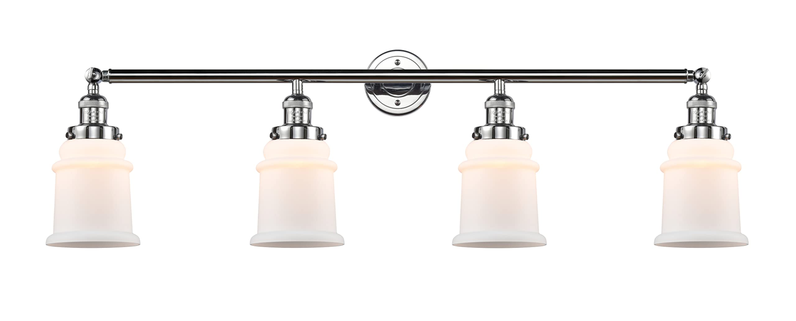 Franklin Restoration Collection 4-Light Bathroom Vanity Light Fixture in Silver - 215-PC-G181 - Elegant Lighting for Modern Bathrooms & Powder Rooms