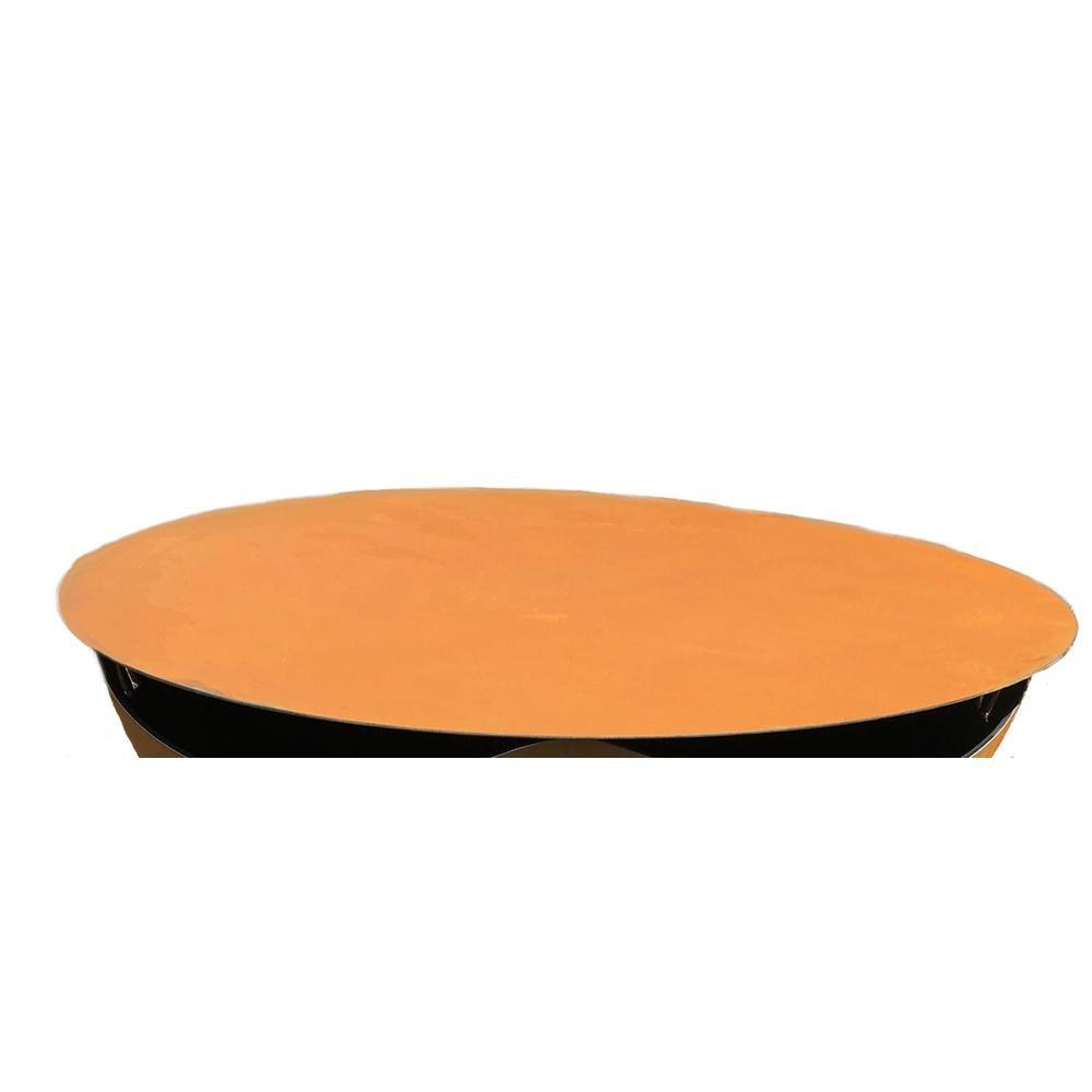 Fire Pit Art Steel Table Top Covers - Durable Outdoor Patio Accessories for Backyard, Garden & Camping Use