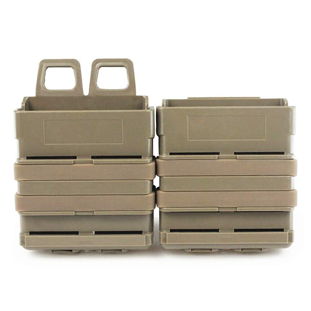 HWZ Tactical 5.56 Fastmag Vest Accessory Bag - Medium Size Double Quick Clip Box for Military & Outdoor Enthusiasts | Perfect for Airsoft, Hunting & Range Training