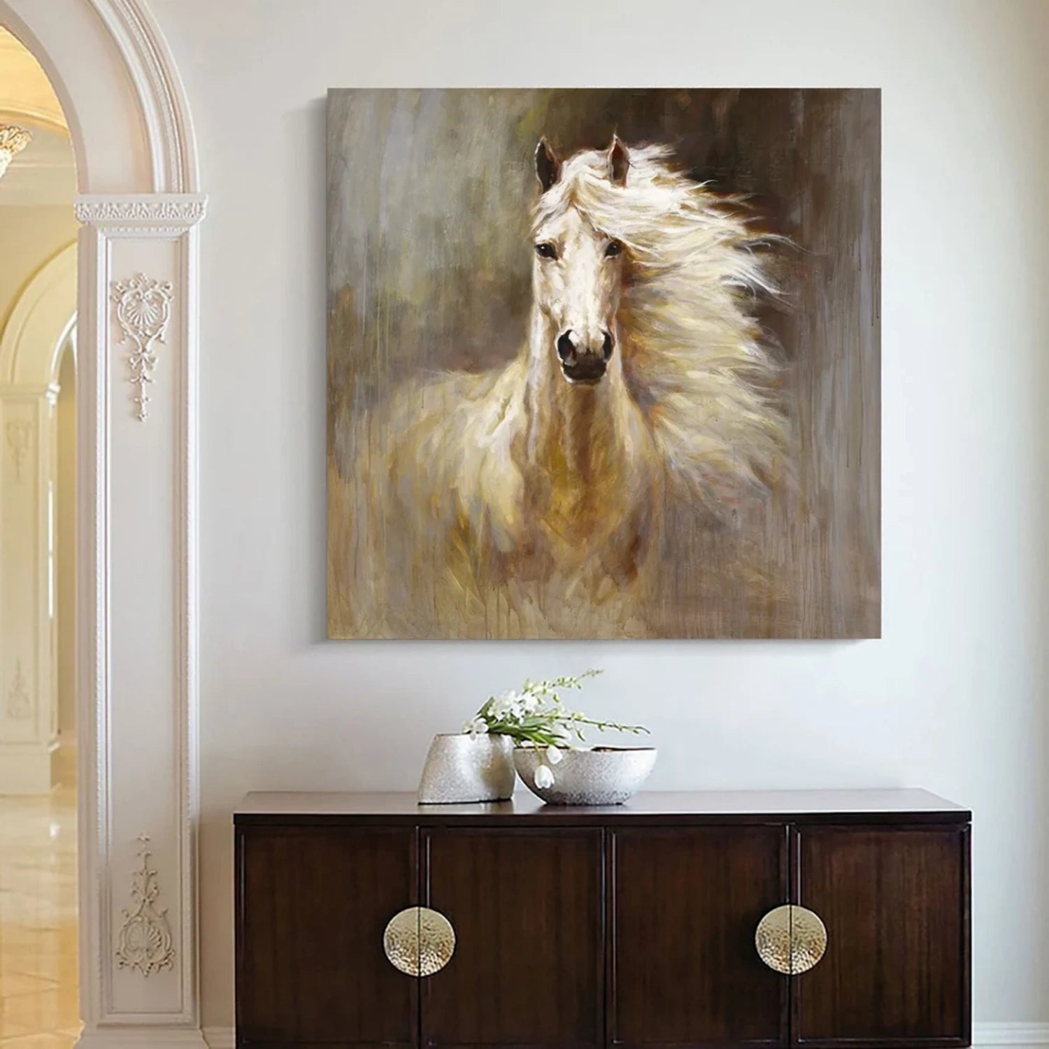 Animal Art Painting #AP162 - Handmade Canvas Wall Decor for Living Room, Bedroom & Office - Wildlife & Nature Inspired Artwork