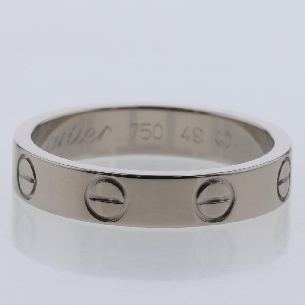 18K Gold Mini Love Ring - Dainty & Elegant Stackable Band for Women - Perfect for Valentine's Day, Anniversary & Everyday Wear