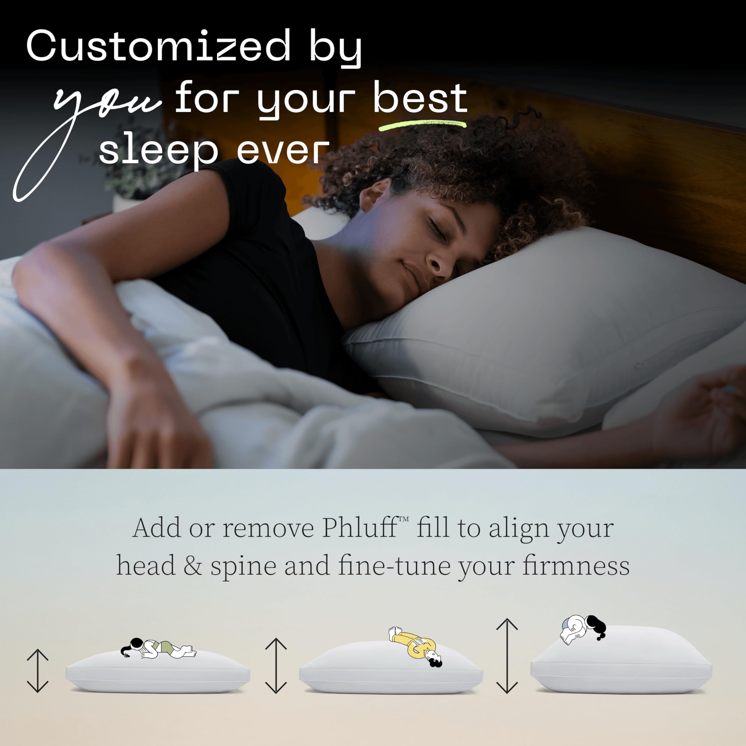 Coop Home Goods Essence Down Alternative Pillow Set of 2, Queen Size - Adjustable Luxury Hotel Pillows for Back, Stomach & Side Sleepers | Hypoallergenic & Breathable for Better Sleep | Perfect for Bedroom, Guest Room & Travel