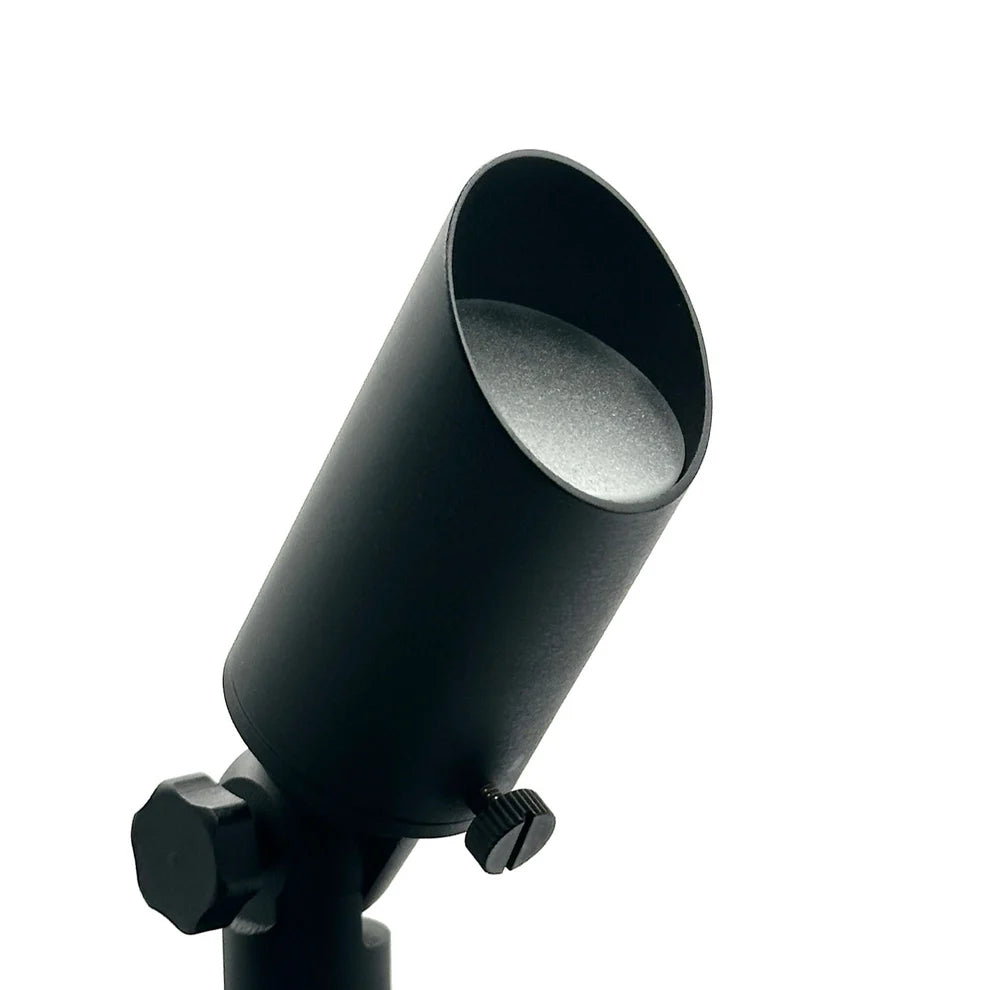 SPBP08 Mortirolo Black Brass Spotlight - Low Voltage Outdoor Lighting for Garden, Pathway, and Landscape Illumination