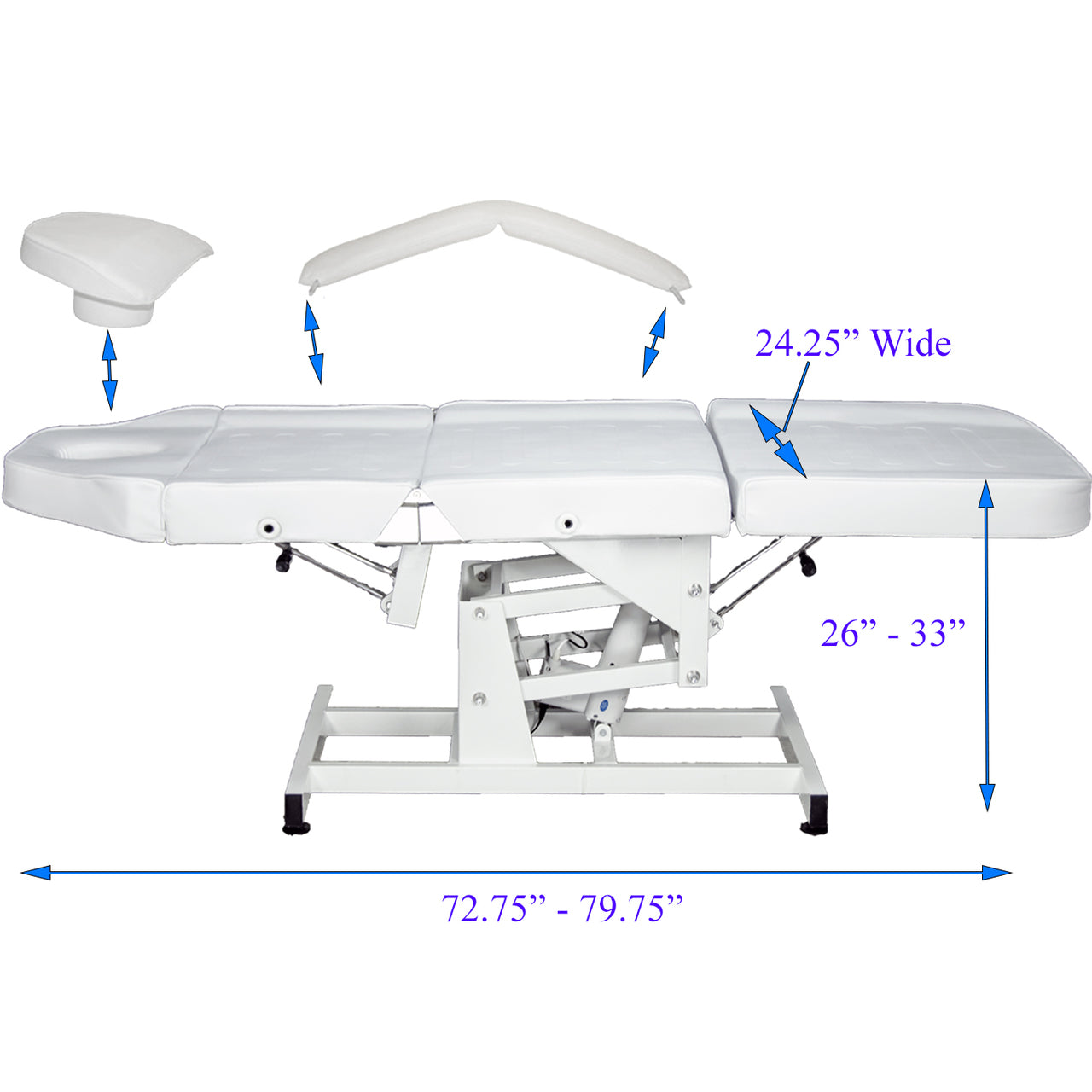 PRO Electric Height Adjustable Facial & Massage Bed - Professional Salon & Spa Treatment Table with Remote Control - Perfect for Facials, Massage Therapy, and Beauty Treatments