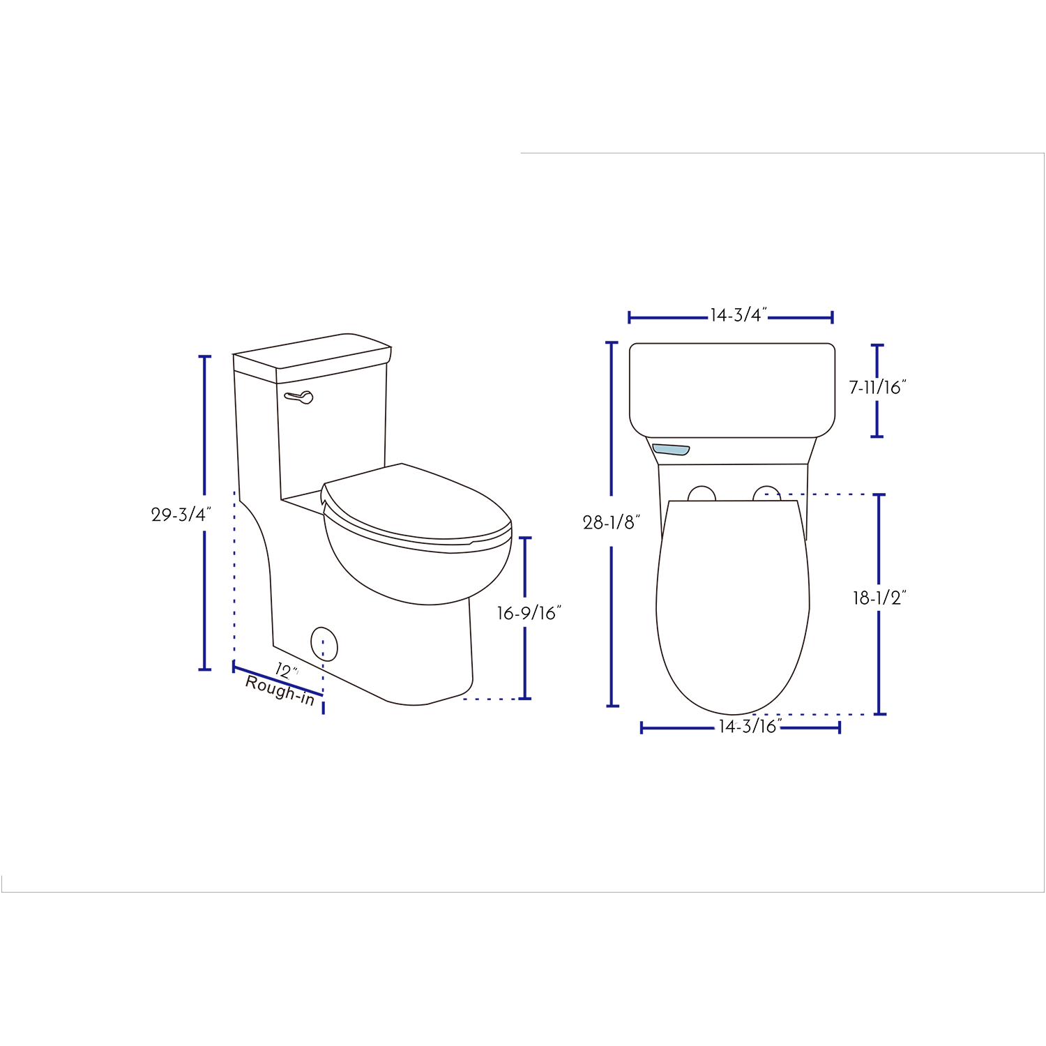 DAX Soft Close Toilet Seat - ADA Compliant & cUPC Certified (Model BSN CL12335S) - Perfect for Modern Bathrooms & Home Renovations