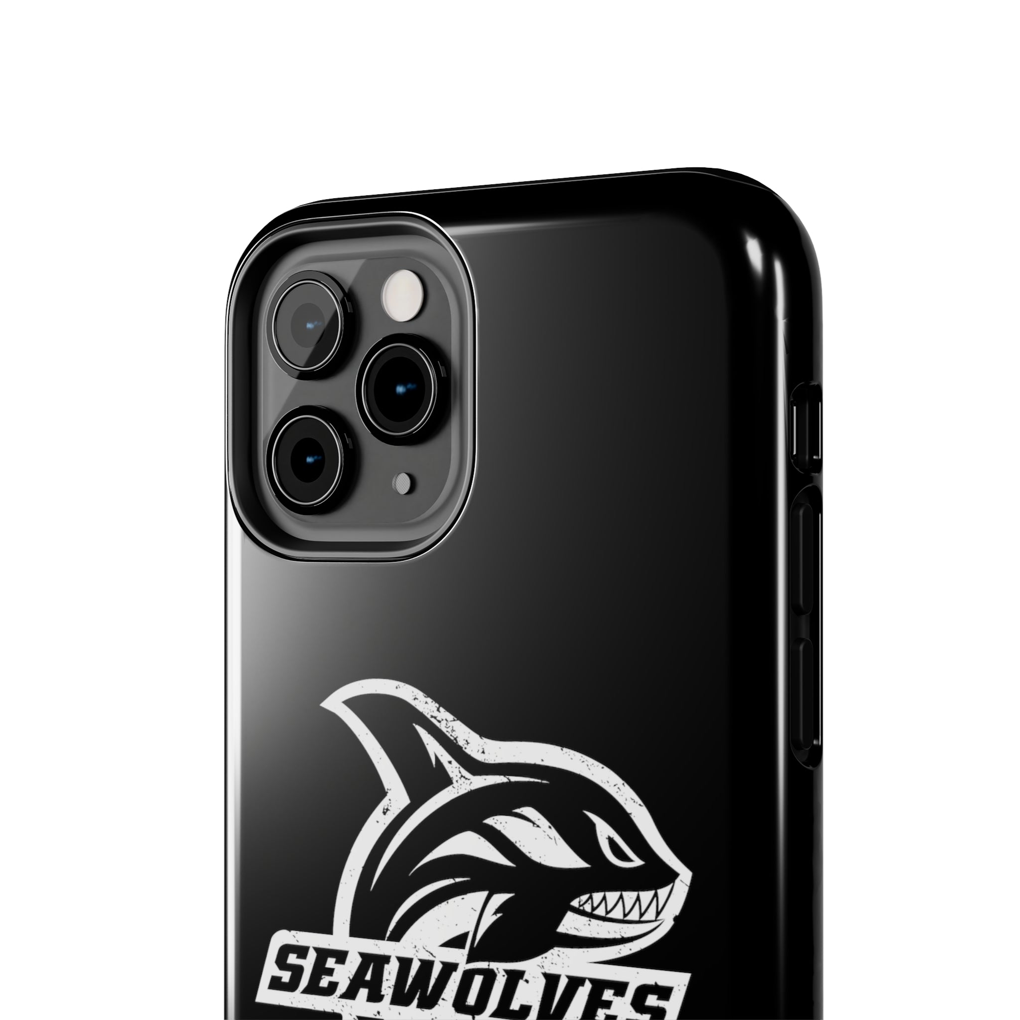 Seawolves Black Rugged Phone Case - Durable & Shockproof Protection for iPhone & Android - Perfect for Outdoor, Sports & Daily Use