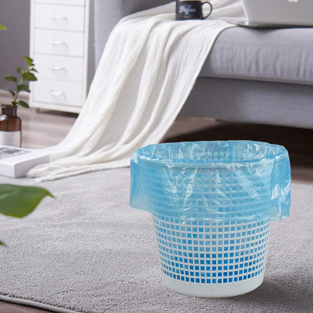 2.5 Gallon Small Trash Bags - 240 Count, Heavy Duty Garbage Bags for Office, Bathroom, Kitchen & Bedroom Waste Disposal | Perfect for Small Bins & Mini Trash Cans