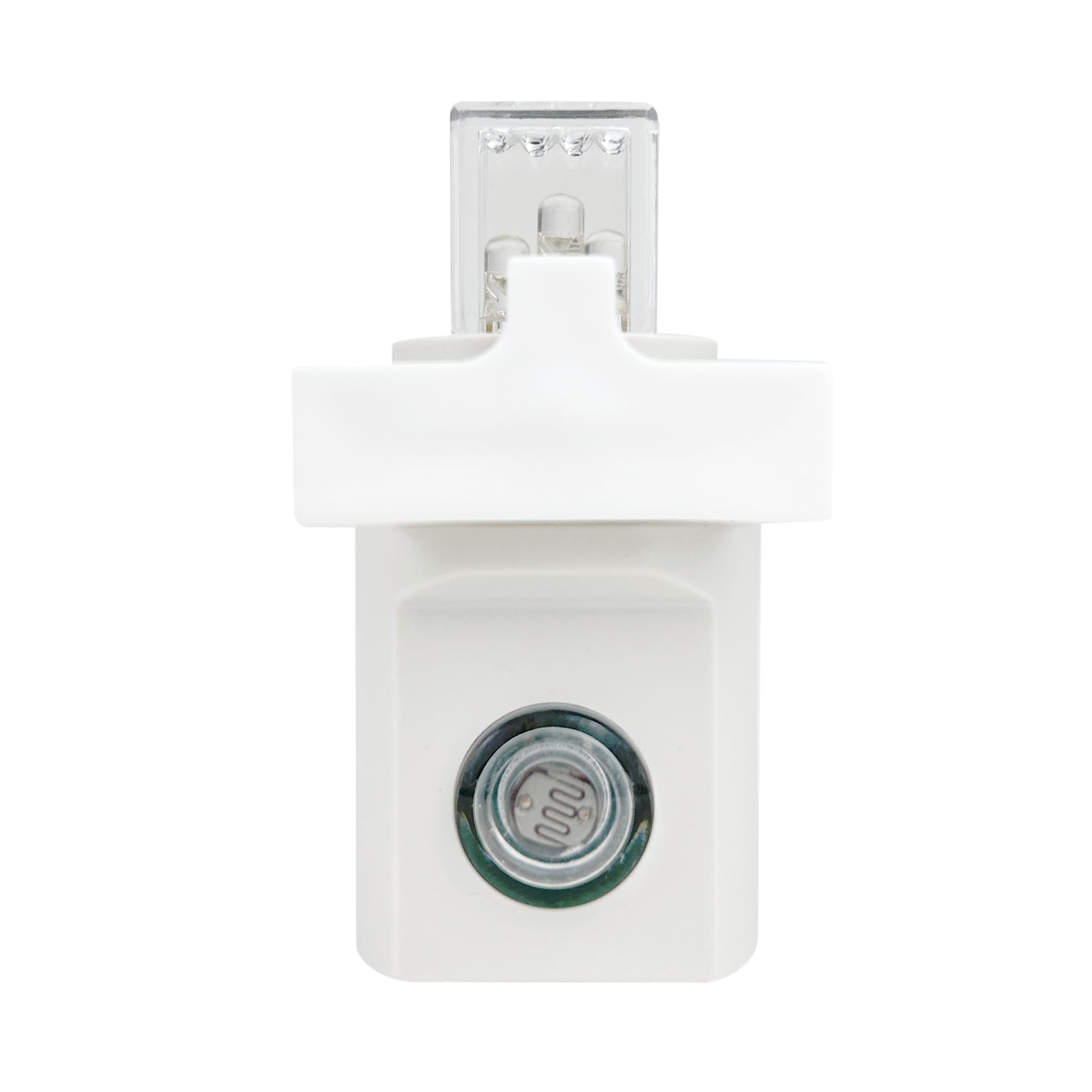 National Artcraft® White Light Sensitive LED Night Light Module with Plastic Shade Clip - UL Certified - 10 Pack - Ideal for Hallway, Bathroom, Bedroom & Nursery - Creates Gentle Nighttime Illumination for Safety and Comfort