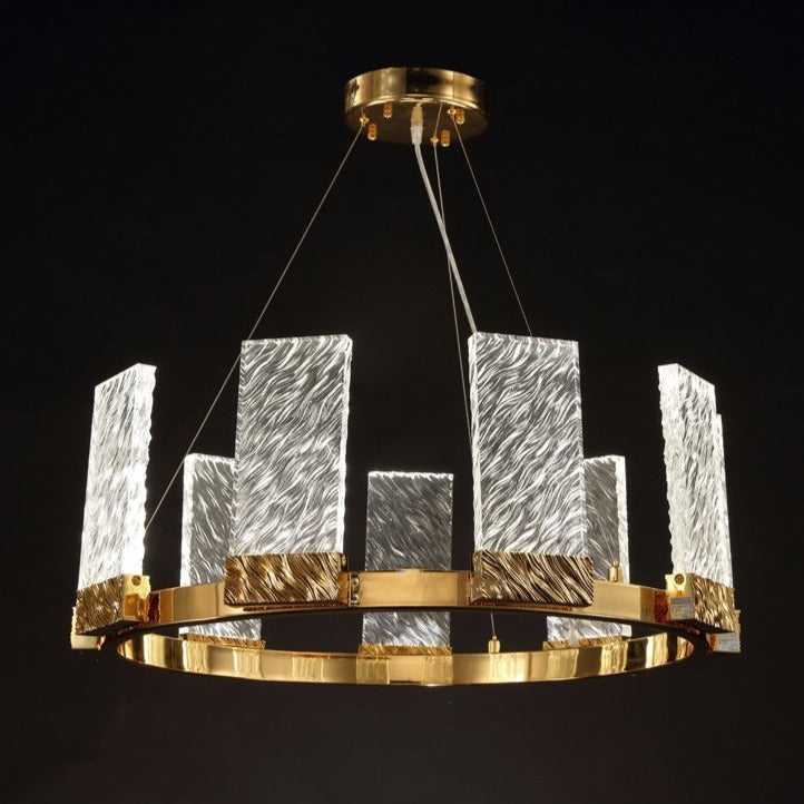 Aimee 1 Tier Round LED Ring Chandelier - Modern Ceiling Light Fixture for Dining Room, Bedroom & Living Room Decor