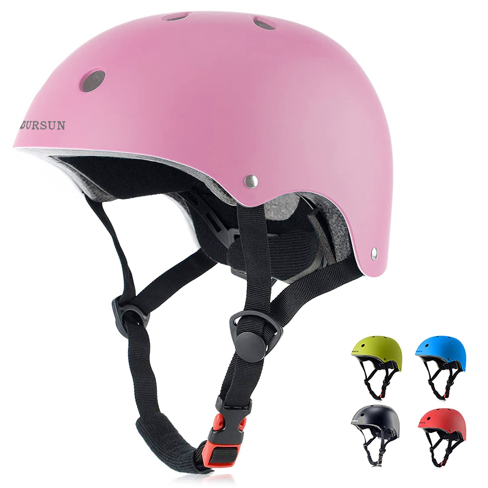 BURSUN Adjustable Kids Bike Helmet for Boys & Girls Ages 2-14 - Lightweight Multi-Sport Helmet for Biking, Skateboarding, Scooter & Roller Skating with Ventilation - Perfect for Outdoor Play & Safety Protection