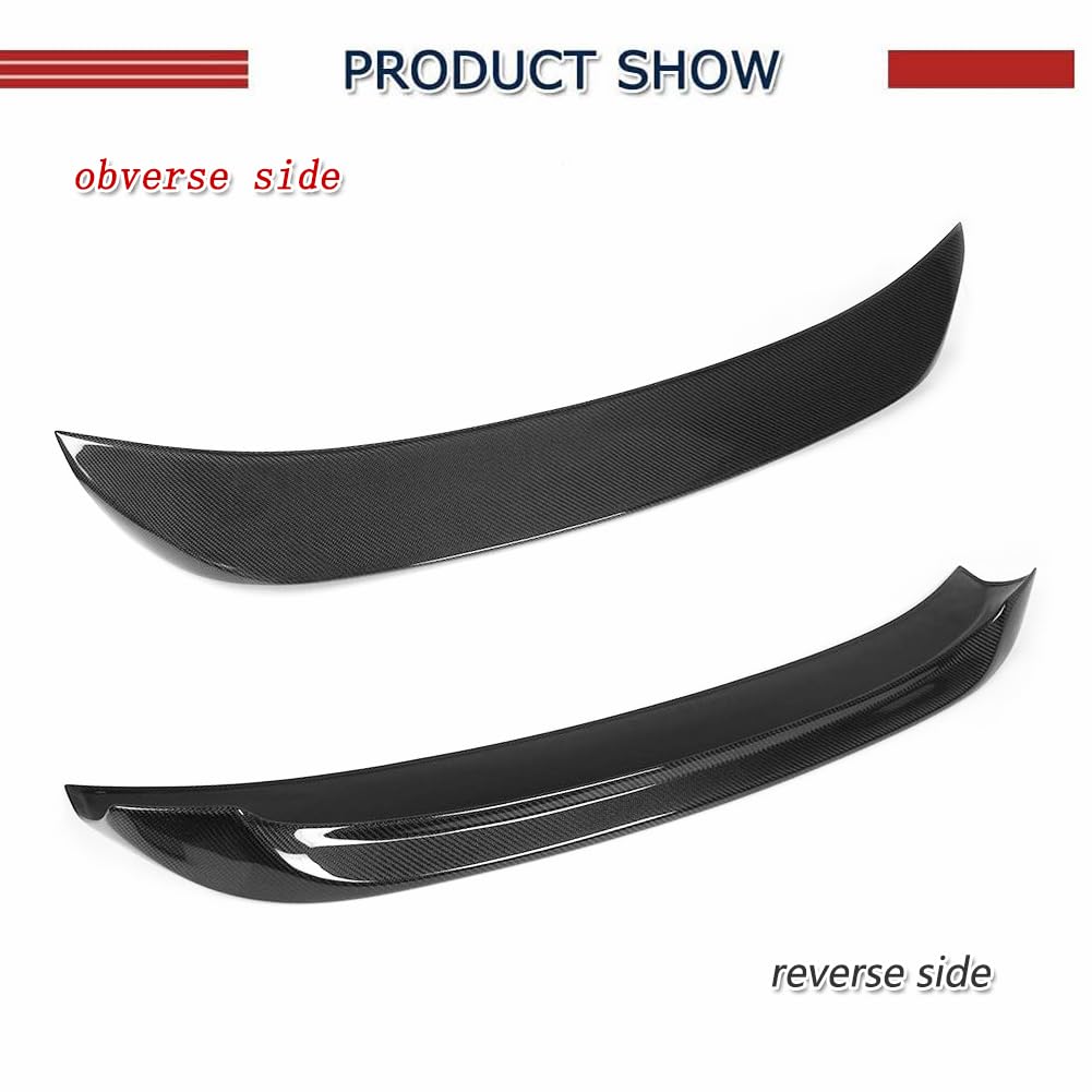 BMW 5 Series F10 Carbon Fiber Rear Trunk Spoiler (2011-2017) - Compatible with 520i 520d 528i 535i 550i M5 - Style 1 Deck Lip Boot Lid - Enhance Aerodynamics & Sporty Look for Sedan & Coupe Models