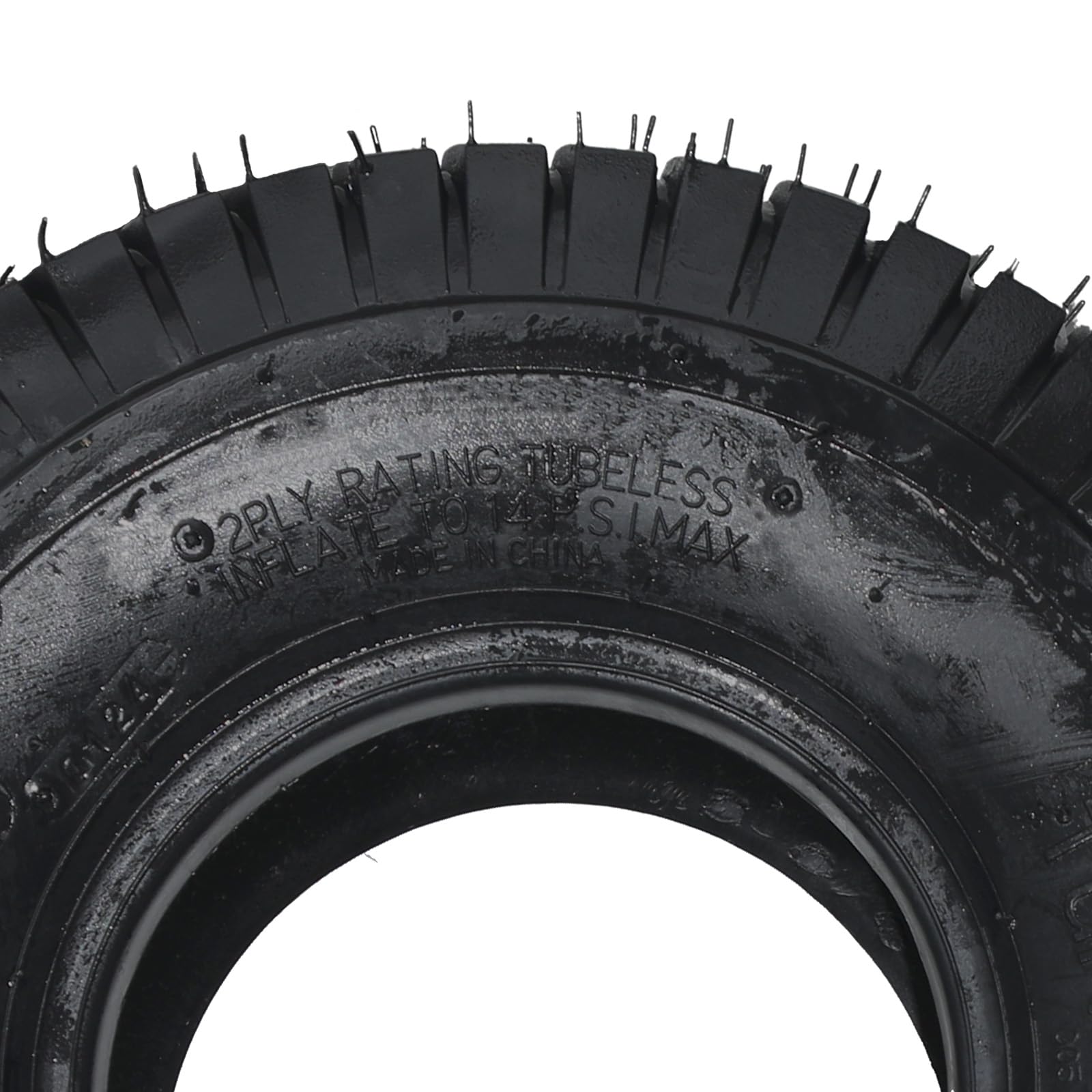2Pcs 15x6.00-6 Tubeless Lawn Mower Tires - Heavy Duty Garden Turf Tractor Tires with 2 PR Rating - Perfect for Lawn Care, Landscaping & Yard Maintenance