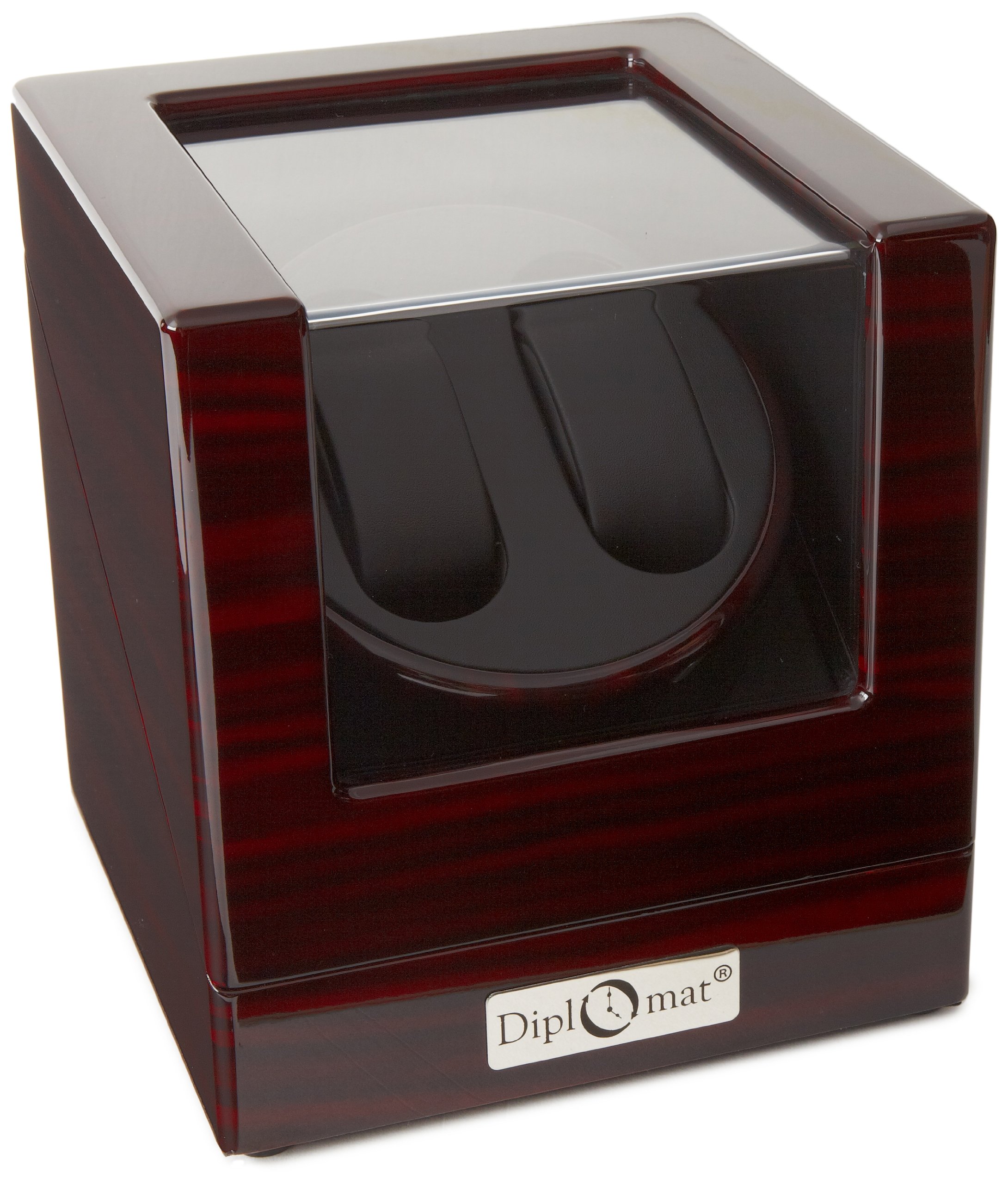 Premium Diplomat Watch Winder for Automatic Watches - Model 31-423 | Silent Motor, 4 Watch Capacity | Perfect for Travel, Office & Luxury Watch Collection Storage
