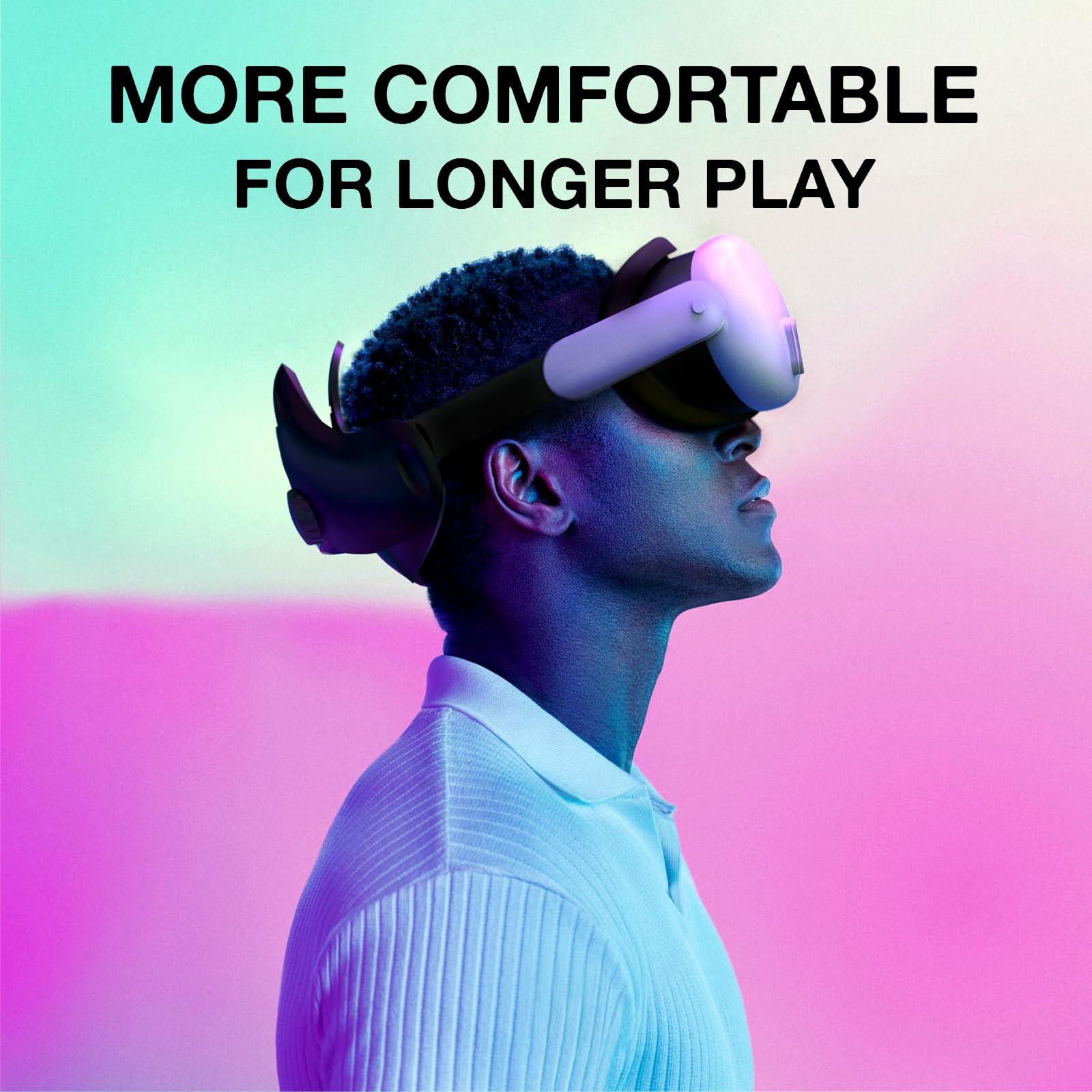 APEXINNO VR Silicone Face Pad Cover for Meta Quest 3 - Soft & Breathable Replacement Cushion Mask - Compatible with Oculus/Meta Quest 3 Headset Accessories (Black) - Perfect for Gaming, VR Fitness & Extended Play Sessions