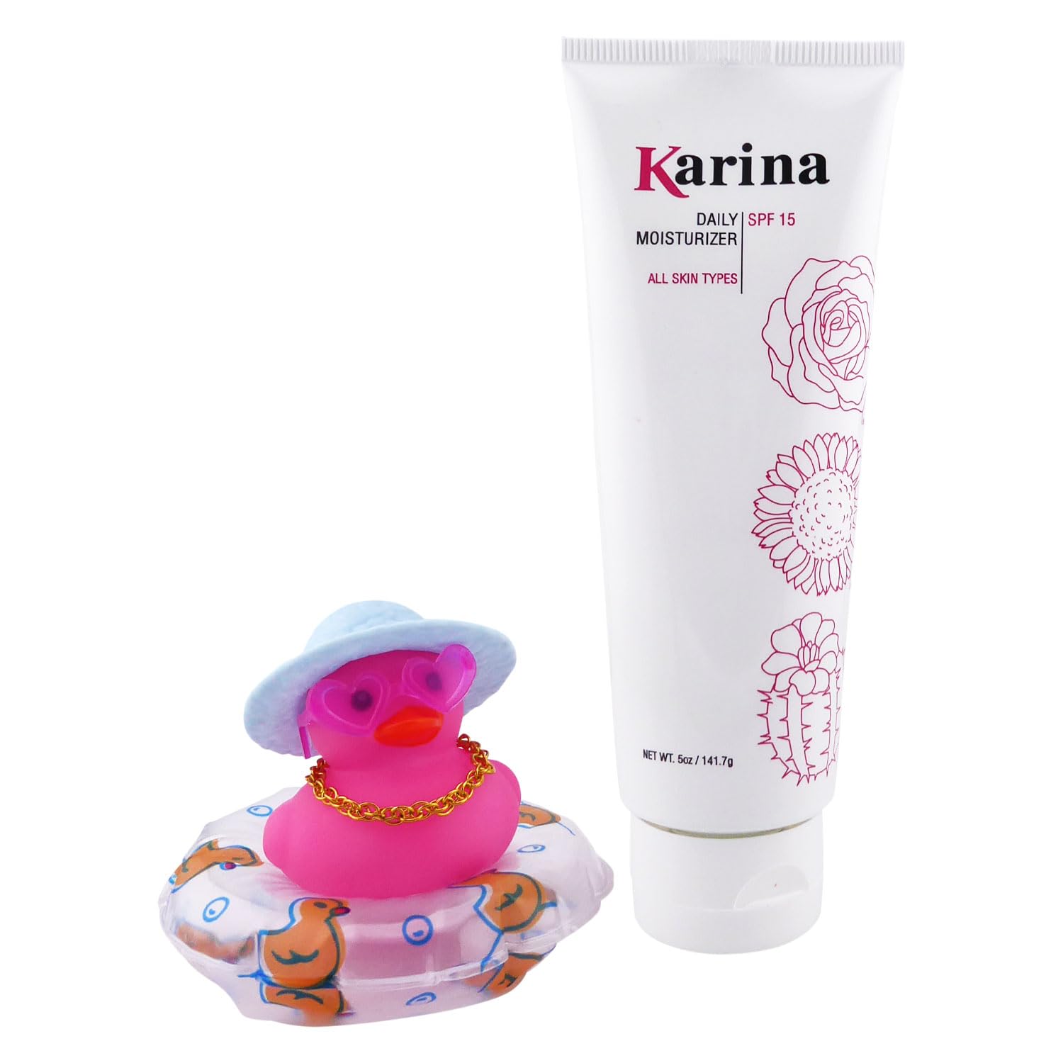 Karina Face and Body Moisturizer - 5 oz Hydrating Lotion for Dry Skin | Daily Moisturizing Cream for Women & Men | Perfect for Home, Office & Travel Use