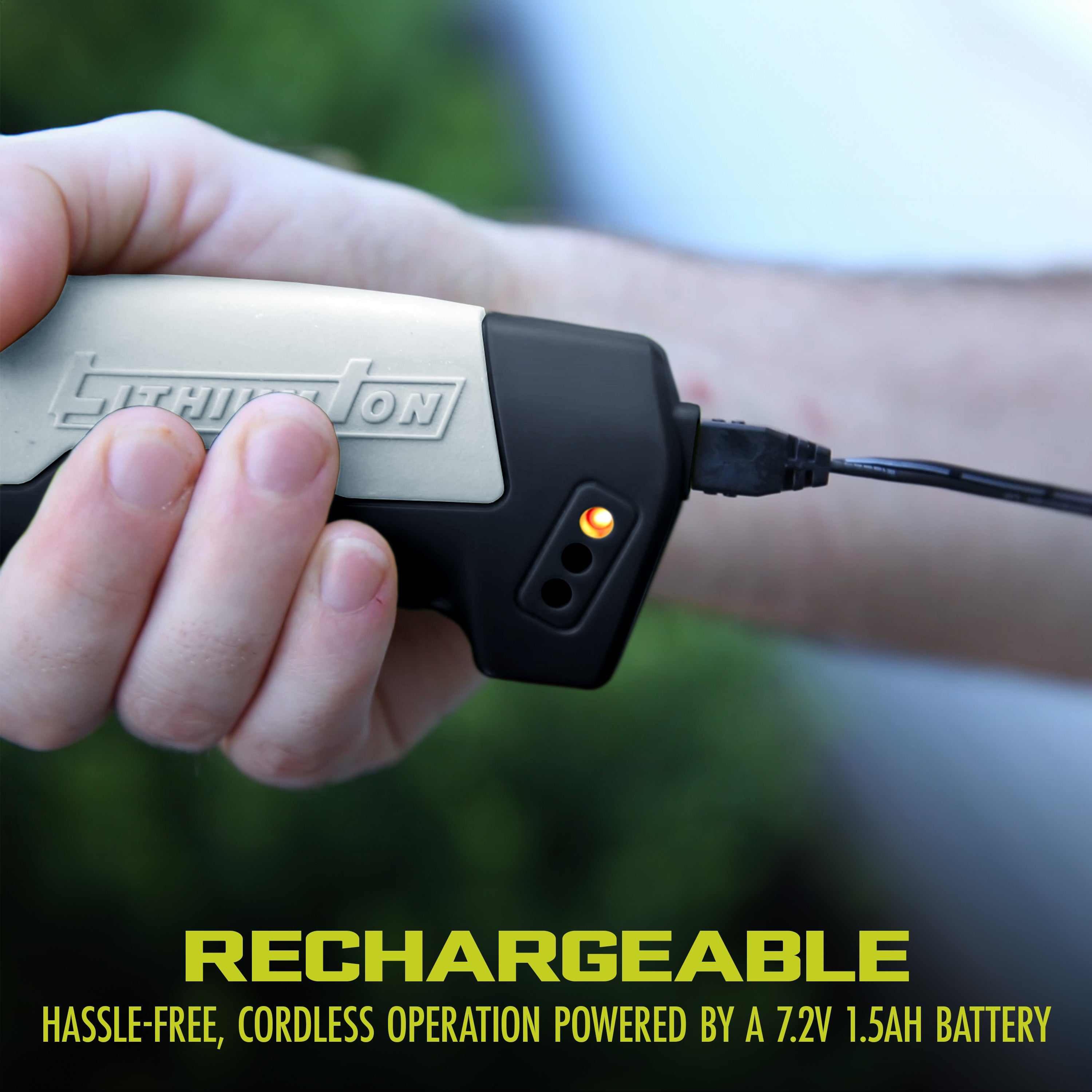 Sun Joe HJ604C 2-in-1 Cordless Grass Shear and Hedge Trimmer | 7.2V Lithium-Ion Battery with 1.5Ah Capacity & Charger Included | Perfect for Lawn Edging, Shrub Trimming and Garden Maintenance