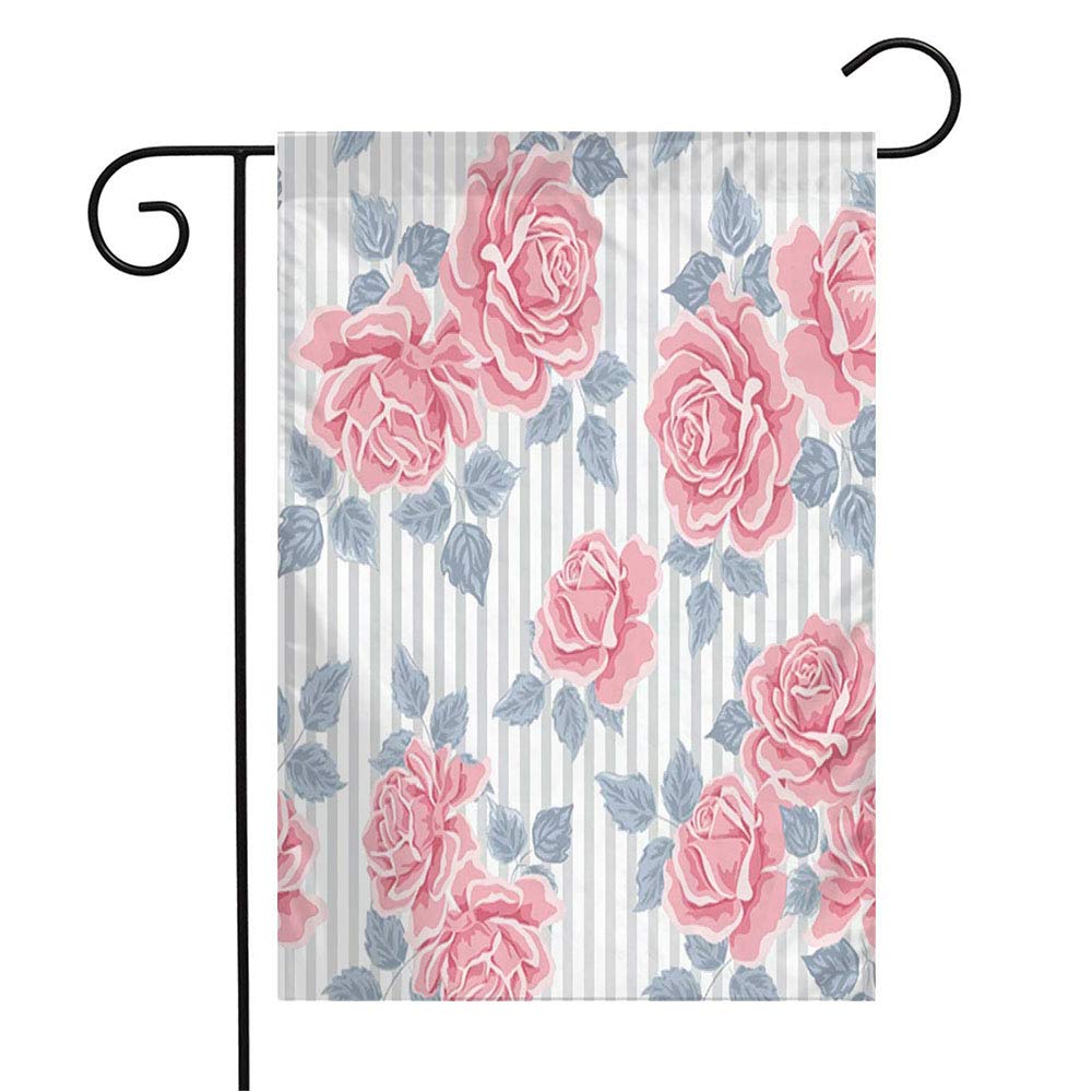 Vintage Rose Garden Flag - 12x18 Inch Spring Floral Welcome Flag with Romantic Rose Bouquet Design for Patio, Lawn & Outdoor Decor | Perfect for Weddings, Seasonal Home Decor & Gift Giving