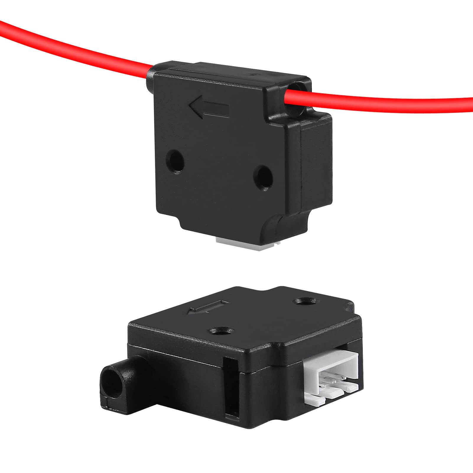 1.75mm Filament Break Detection Sensor Module with 1M Cable - 3D Printer Accessories for Extruder Material Run-Out Detector (Black) | Perfect for Continuous Printing & Preventing Failed Prints