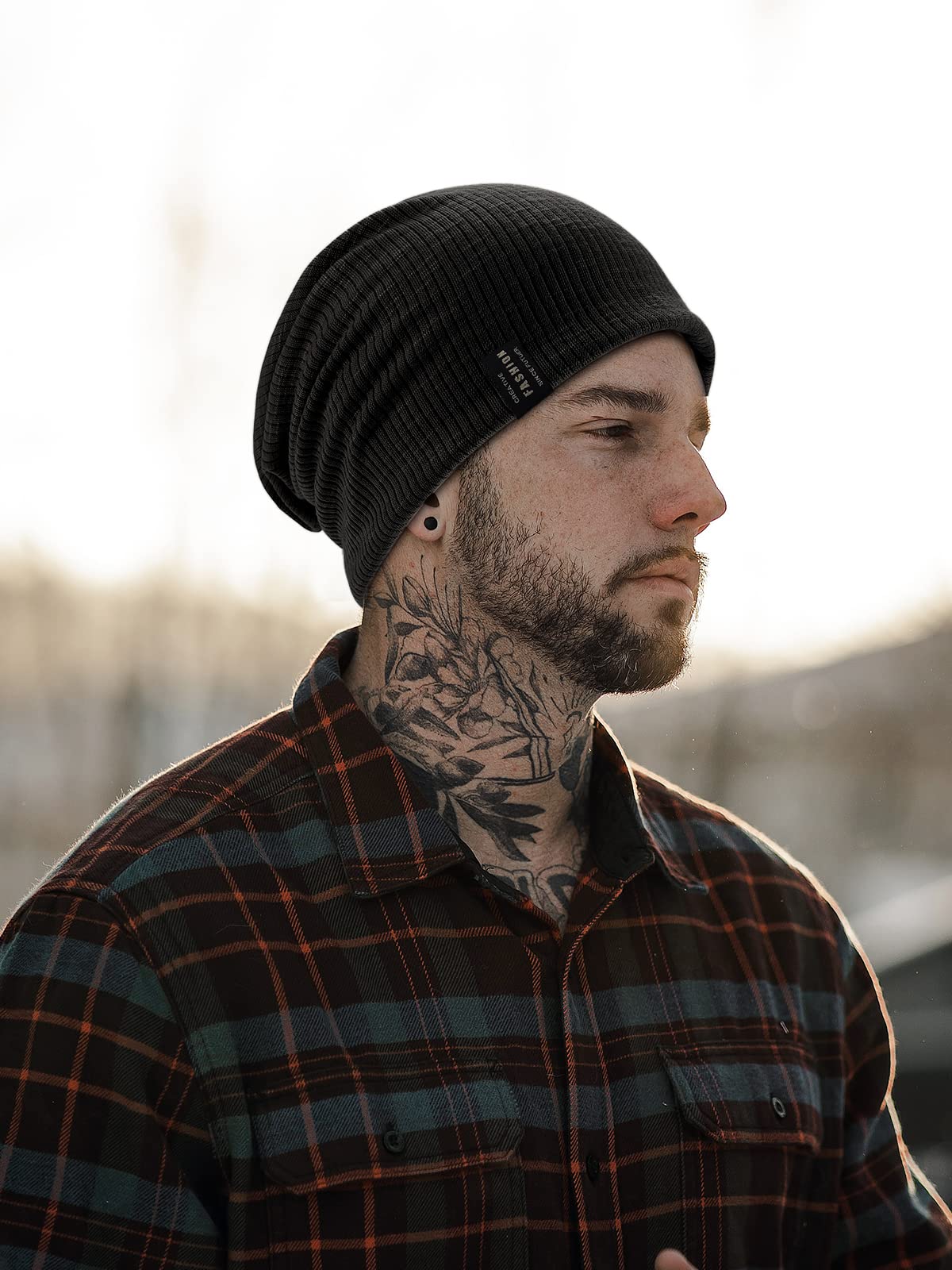 Trendy Stylish Knit Beanie Hat - Soft Breathable Stretchy Skull Cap for Men & Women - Perfect for Winter, Outdoor Sports & Casual Fashion