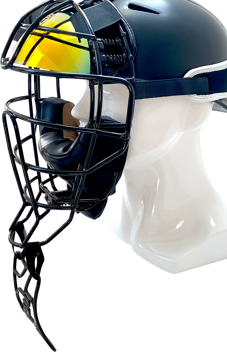 FORCE3 Defender Mask Throat Guard - Baseball & Softball Catcher's Protective Gear for Enhanced Safety During Games & Practice