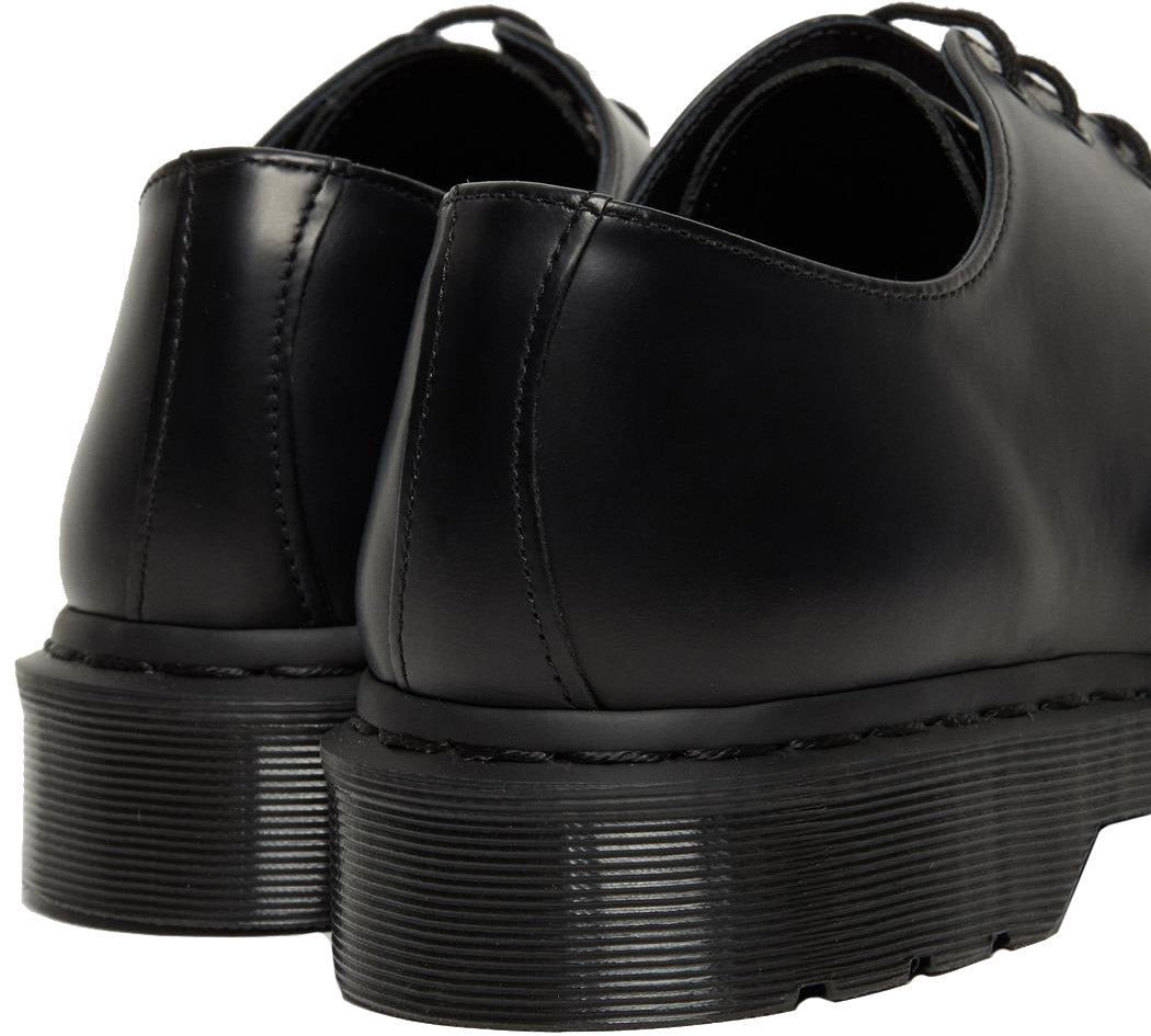 Dr. Martens 1461 Mono Smooth Leather Oxford Shoes - Unisex Classic Black Leather Lace-Up Shoes for Men & Women | Perfect for Work, Casual & Formal Wear