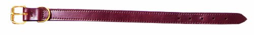 Premium Genuine Leather Dog Collar for Medium & Large Breeds - High Prairie Style - Durable & Adjustable for Daily Walks, Training & Outdoor Adventures