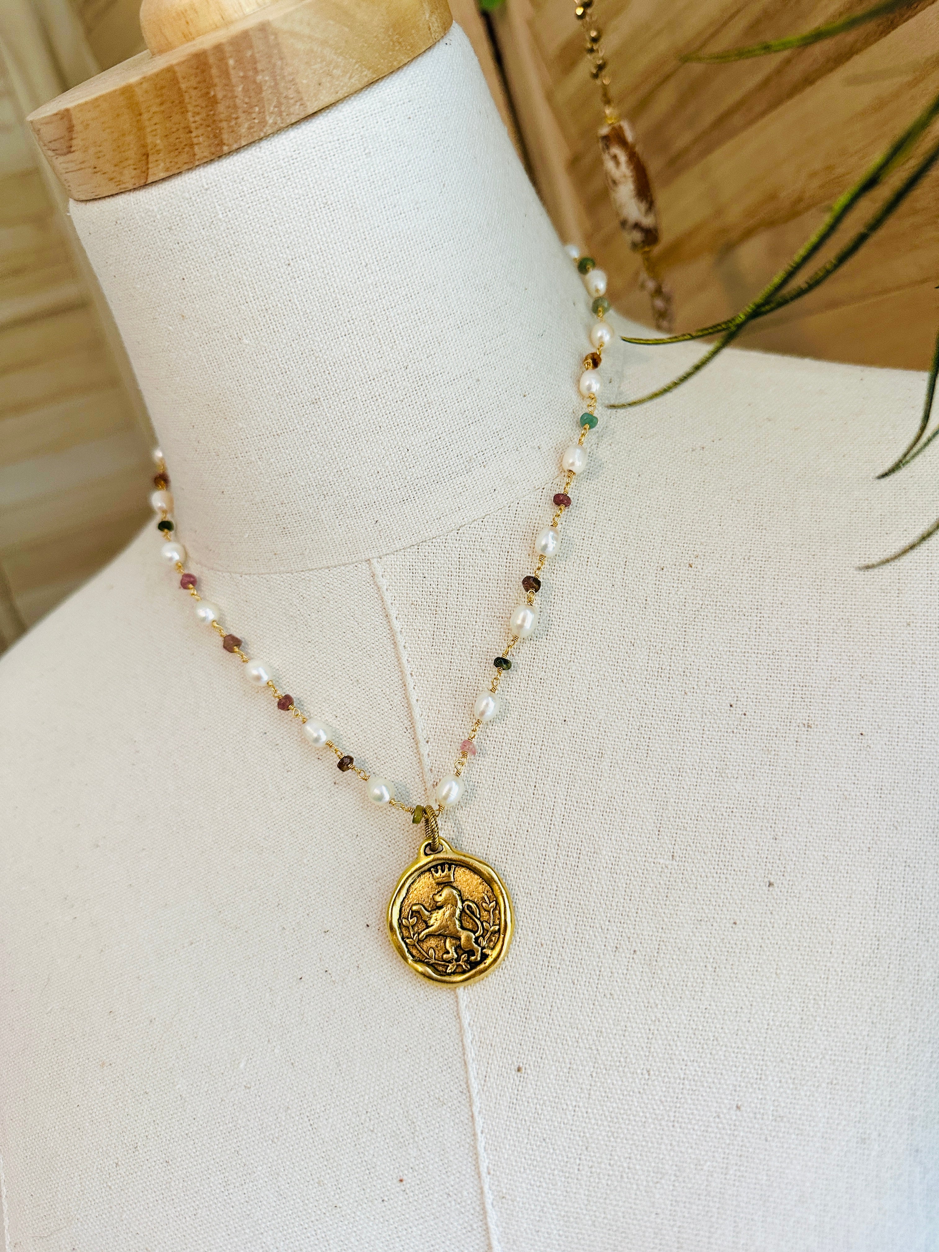 Leona Necklace for Women - Elegant Gold Plated Pendant Jewelry Gift for Her | Perfect for Weddings, Anniversaries & Special Occasions