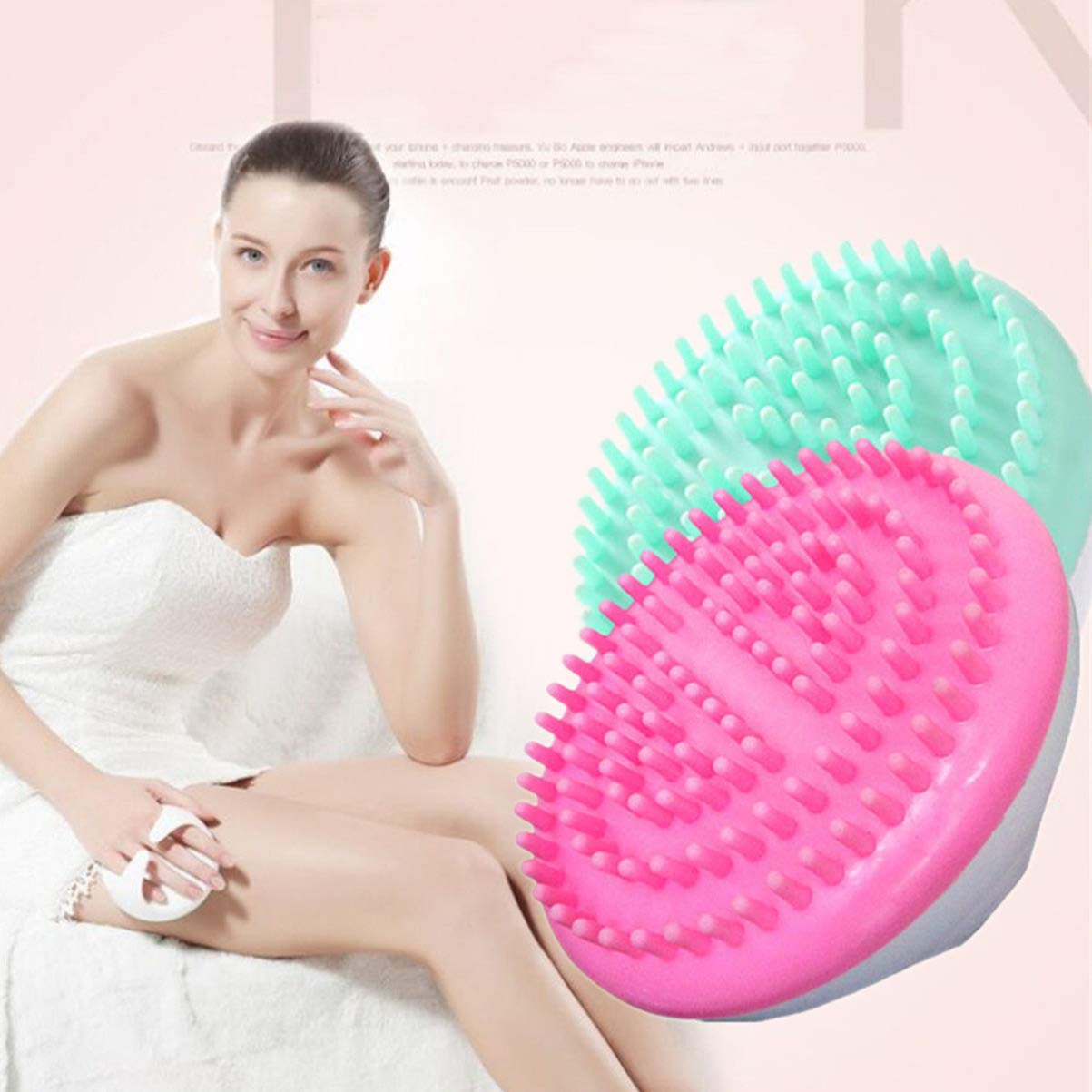 Uonlytech Silicone Exfoliating Brush - Gentle Skin Cleansing & Exfoliating Tool for Women | Perfect for Facial Cleansing, Makeup Removal & Skincare Routine