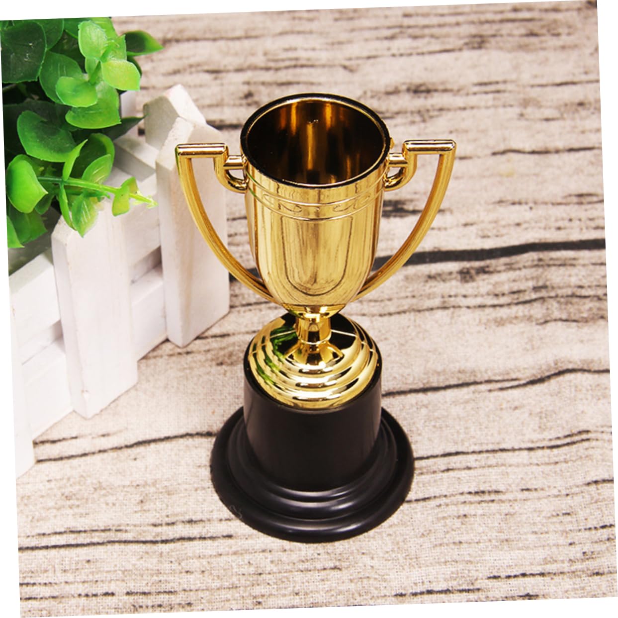 GAROZATION 10-Pack Mini Plastic Award Trophies for Kids - Gold & Silver Prize Cups for Sports Competitions, School Rewards, Kindergarten Achievements - Perfect for Classroom Incentives, Birthday Party Favors and Toddler Motivational Gifts