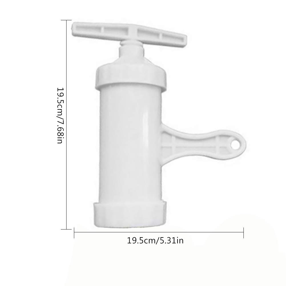 Premium Manual Pasta Maker - Hand Crank Dough Press for Homemade Spaghetti, Fettuccine & Noodles | Durable Kitchen Tool for Italian Cuisine | Perfect for Home Chefs & Pasta Lovers (White)