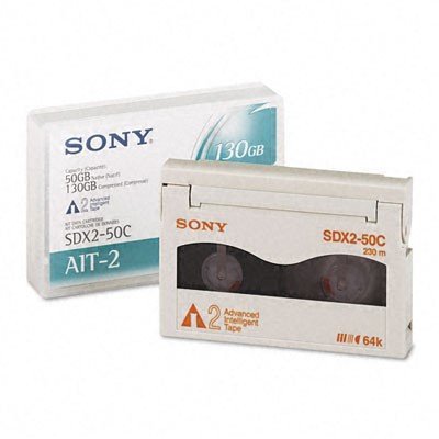 Sony 8mm AIT-2 Data Storage Cartridge - SONYSDX250C | High-Capacity Backup Solution for Digital Archives, Media Storage & Data Recovery
