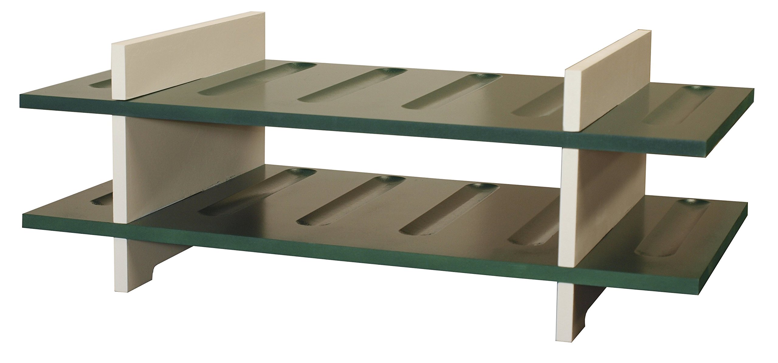 Premium 12-Bottle Wine Rack - Sturdy MDF Construction, Elegant Green Finish, 56 x 28 x 5 cm - Perfect for Kitchen, Dining Room, or Wine Cellar Storage