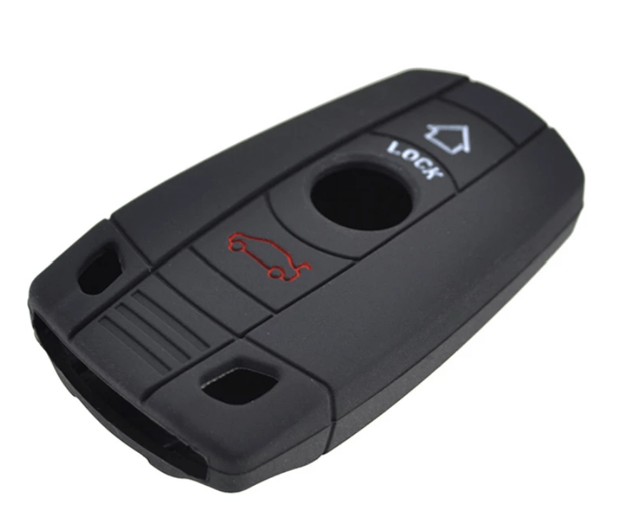 Premium Silicone Rubber Key Case Holder Cover for BMW Remote Key Fob - Durable Protection for BMW 1 2 3 4 5 7 Series X1 X3 X5 X6 - Perfect for Everyday Use & Car Key Protection