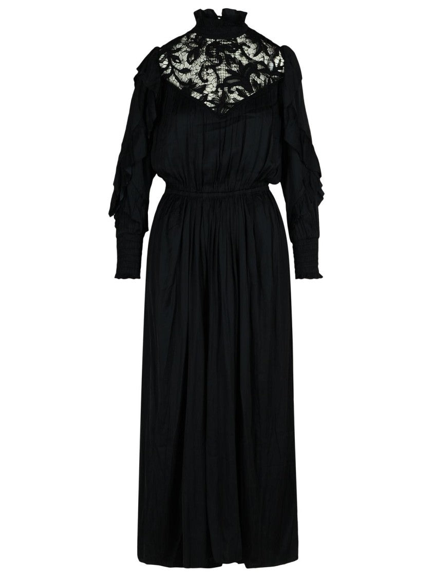 Charlene Black Polyester Dress for Women - Elegant Party & Evening Wear - Perfect for Cocktail Parties, Weddings & Formal Events