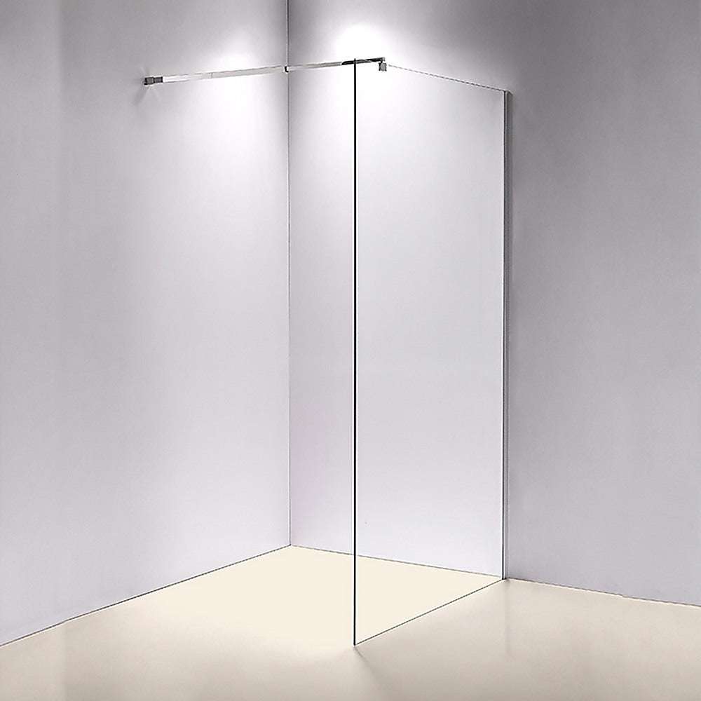 Frameless 10mm Tempered Safety Glass Shower Screen - 1200mm x 2100mm - Perfect for Modern Bathroom & Wet Room Installation