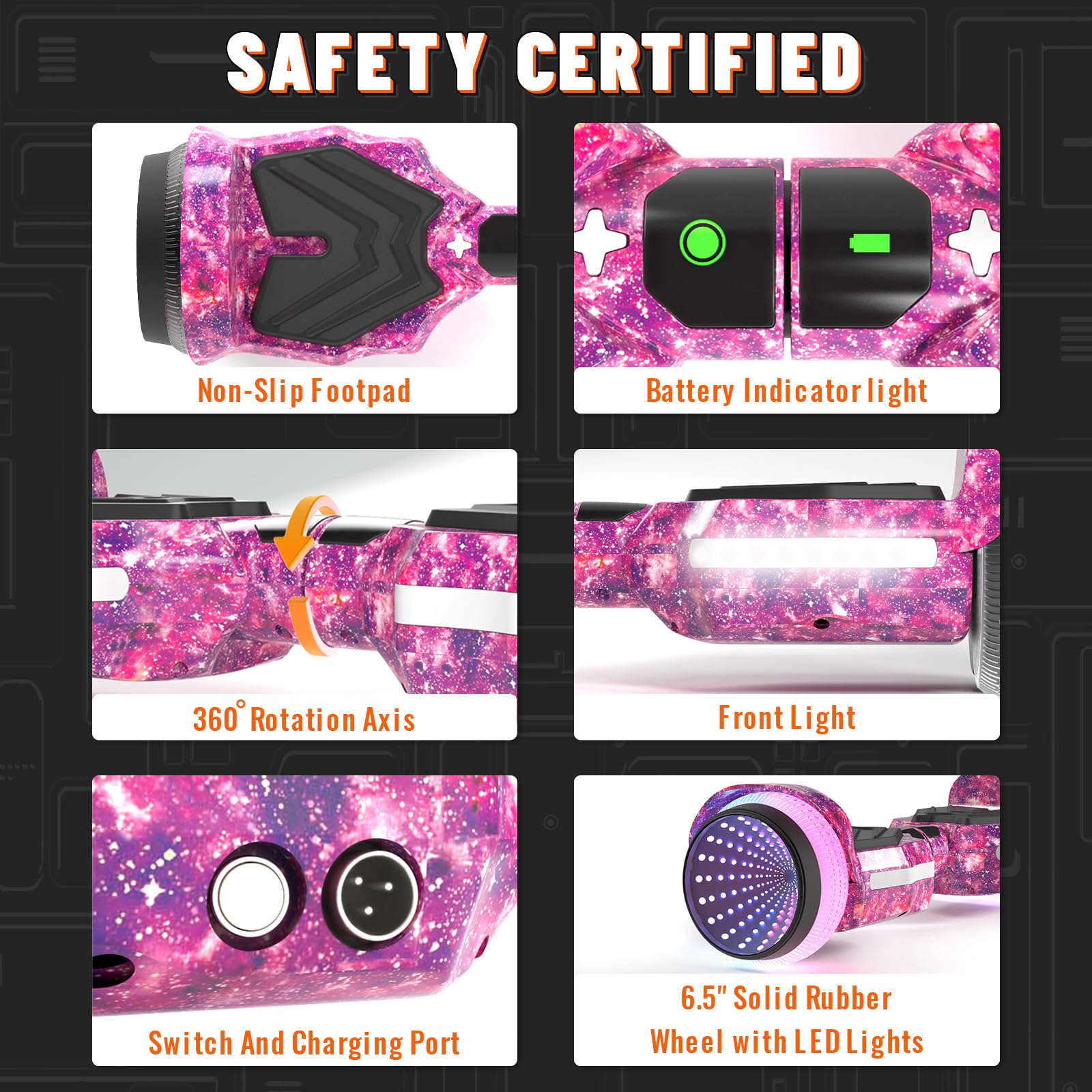 Electric Scooter with Colorful LED Light-Up Wheels, Bluetooth Speakers & APP Control - Dual 250W Motors, 8.5 mph Speed & 8.5 Mile Range - Perfect for Commuting, Campus Travel & Family Fun - Great Gift for Kids, Adults, Boys & Girls
