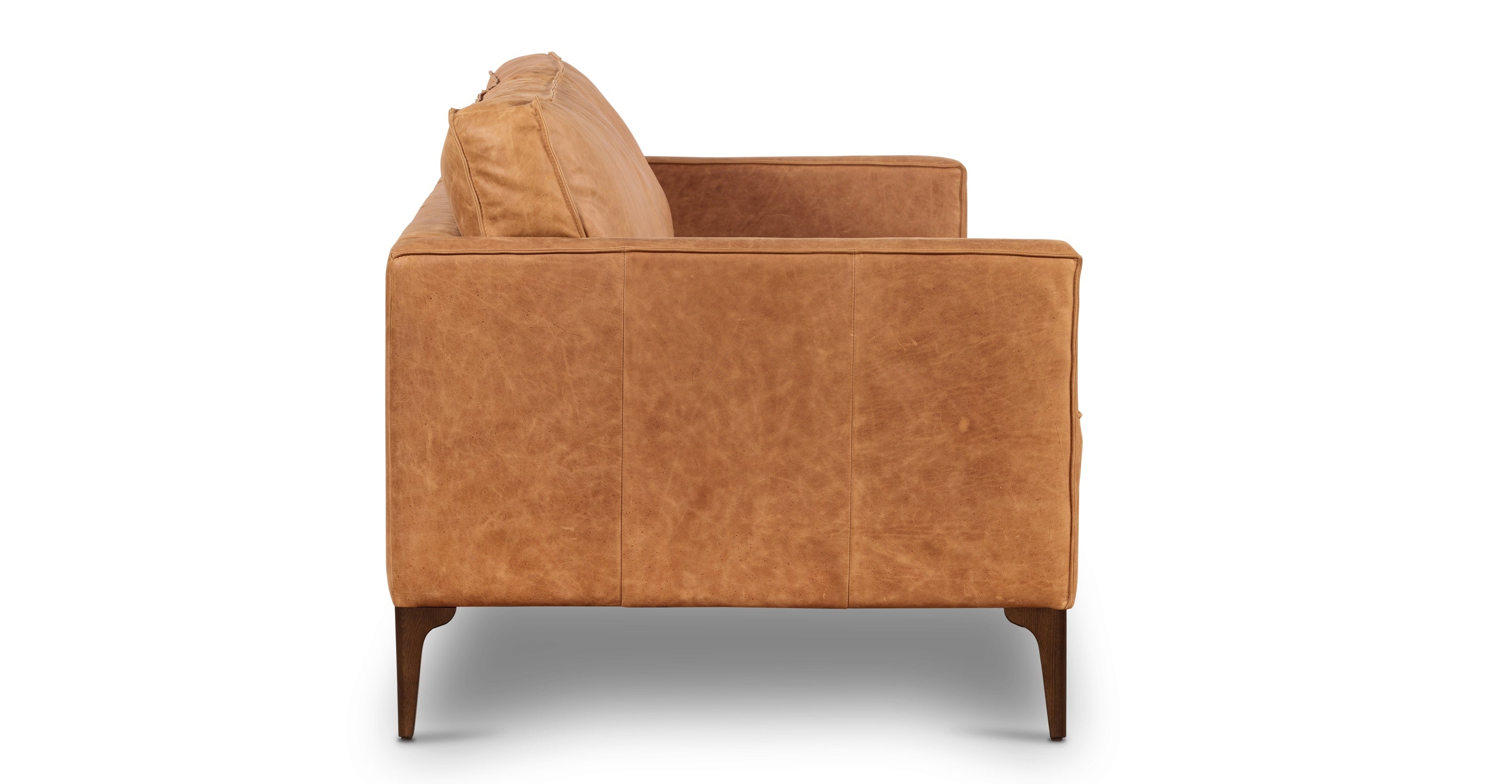Premium Mateo Genuine Leather Sofa - Modern Luxury Living Room Furniture for Home & Office - Comfortable & Durable Leather Couch for Relaxing, Entertaining & Stylish Decor