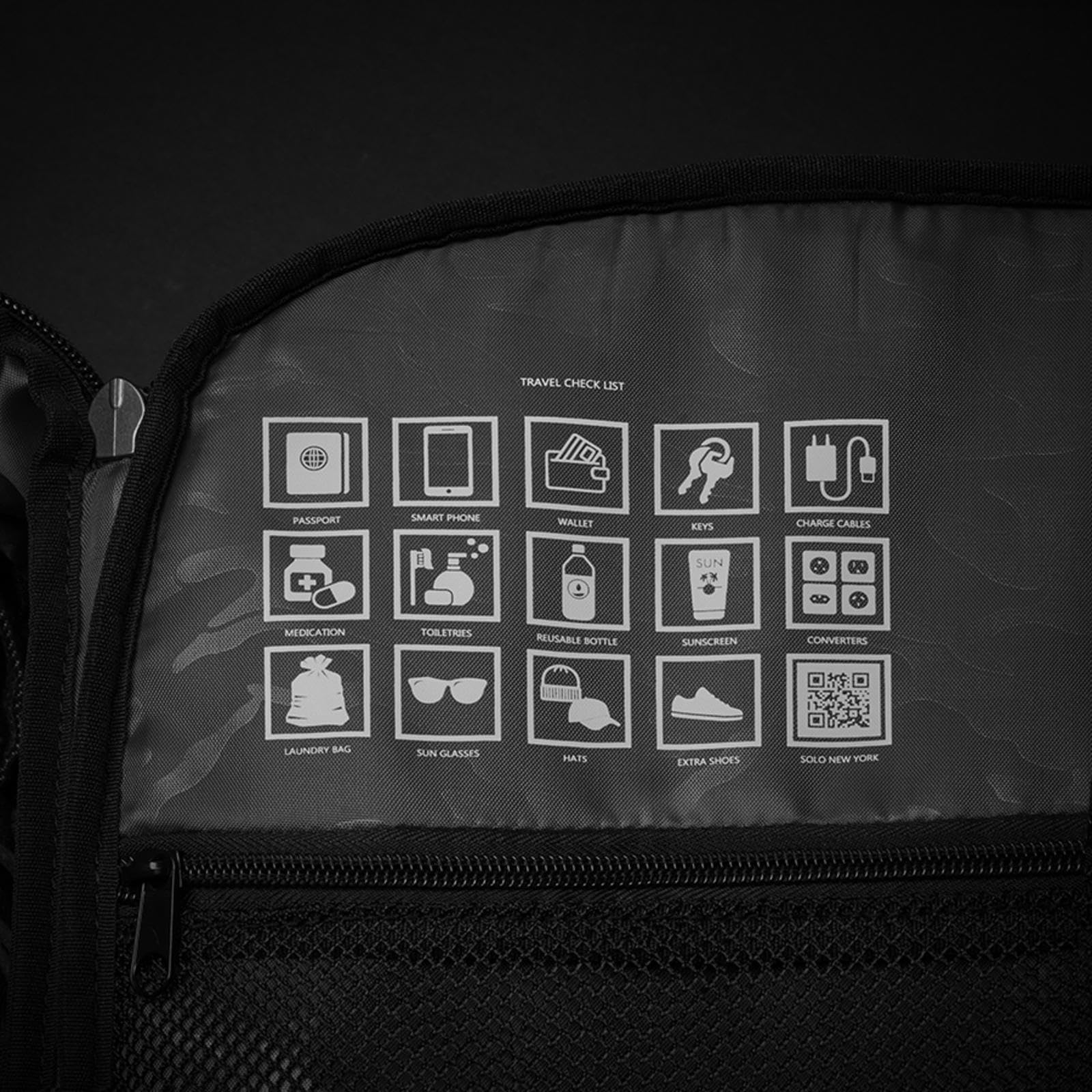 Solo New York Grand Travel TSA Backpack - Black Recycled Laptop Backpack for 17.3
