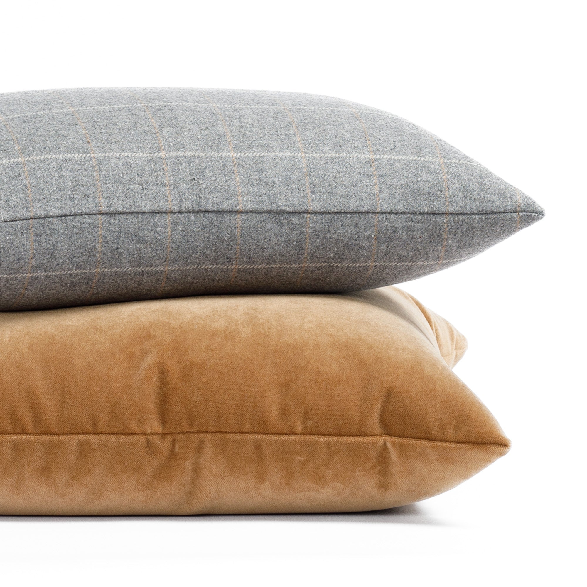 Addison Plaid 14x20 Lumbar Pillow Cover in Flagstone - Decorative Throw Pillow for Sofa, Bed & Home Decor
