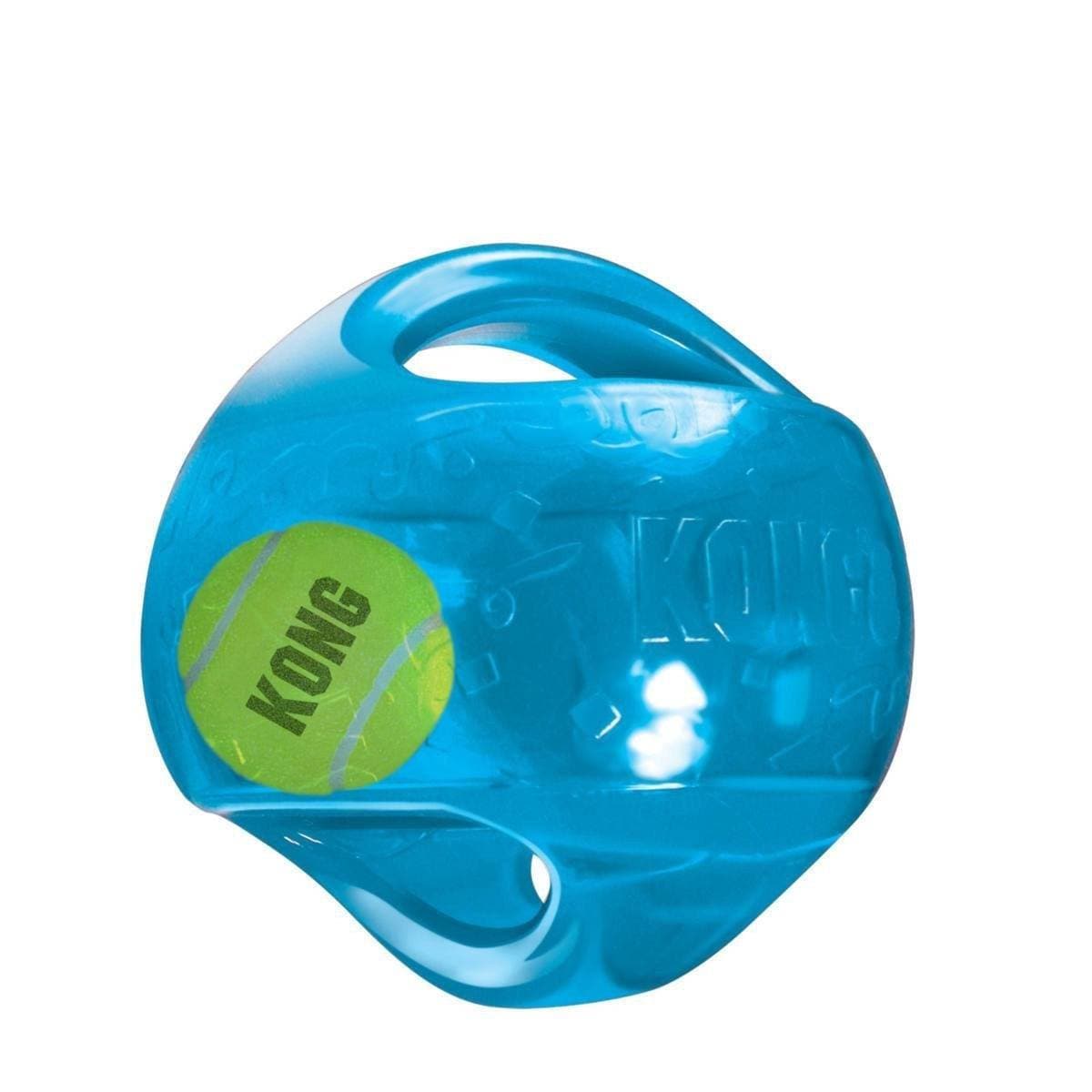 KONG Jumbler Ball - Durable Dog Chew Toy with Sound for Aggressive Chewers - Interactive Play & Training for Large Dogs - Perfect for Fetch, Tug-of-War & Mental Stimulation