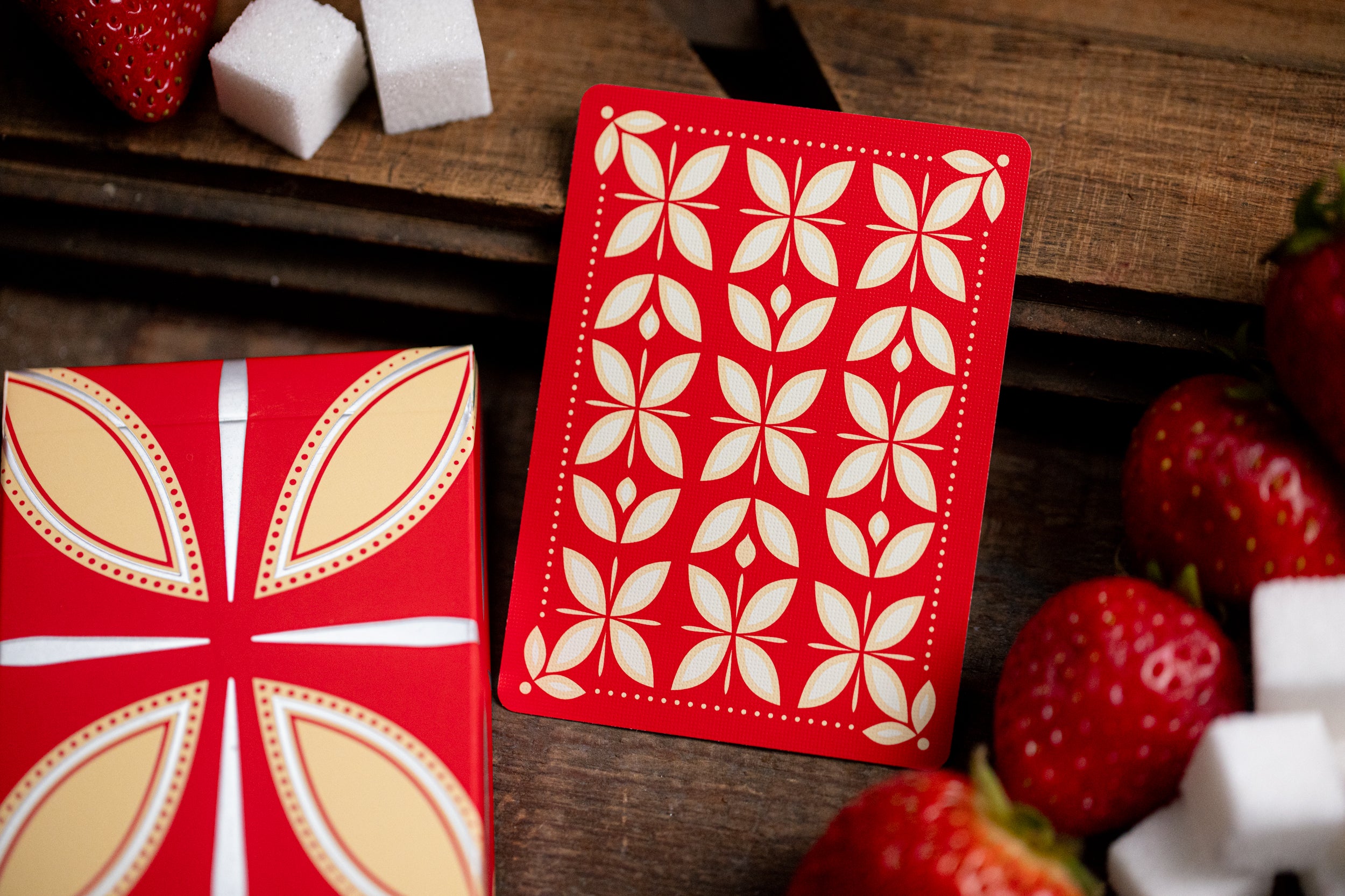 Premium Strawberry Pi Luxury Playing Cards - Elegant Deck for Poker, Magic Tricks & Collectors - Perfect for Game Nights, Gifts & Cardistry